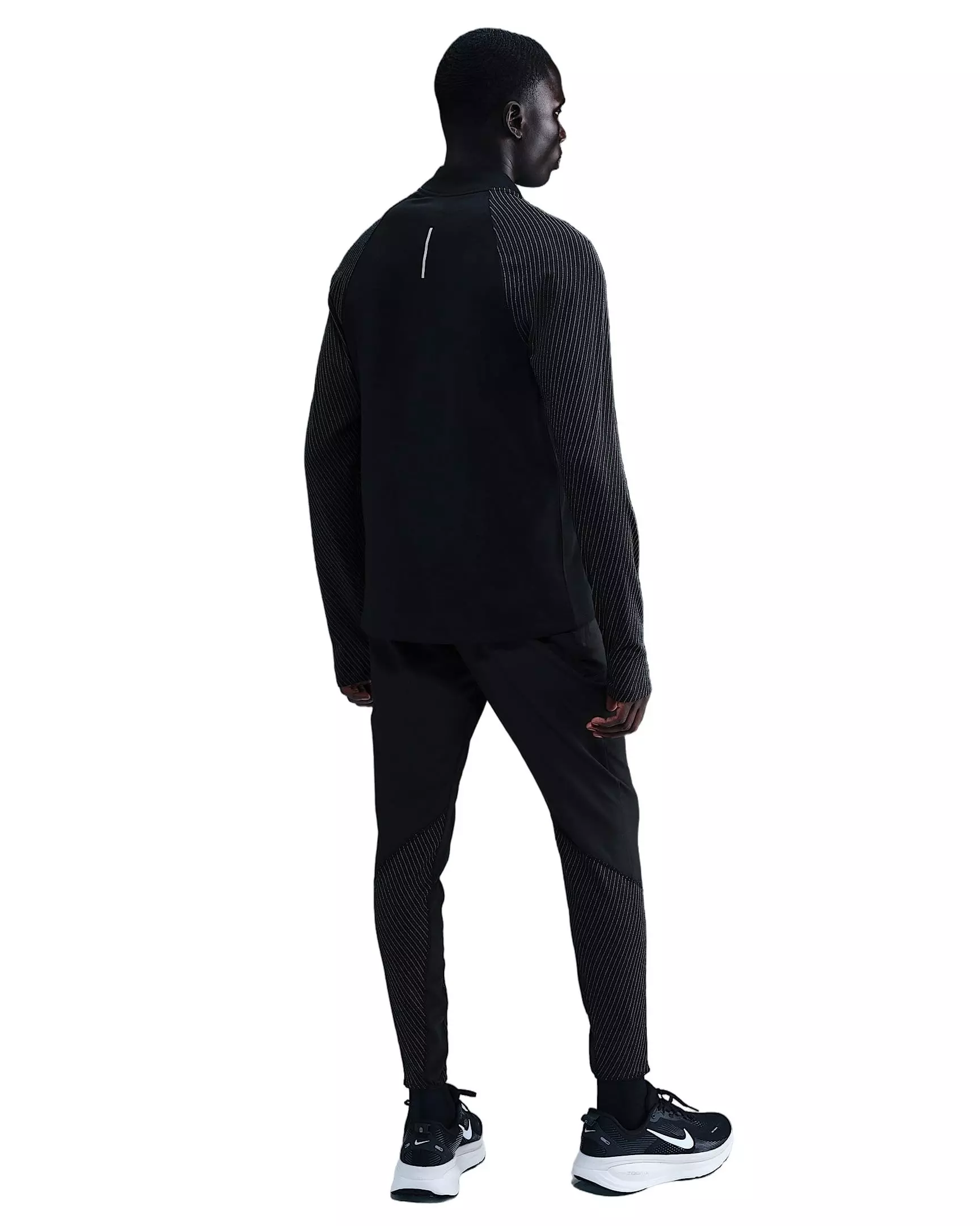 Nike Men's Dri-FIT Running Pants with Reflective Accents -Black - BLACK