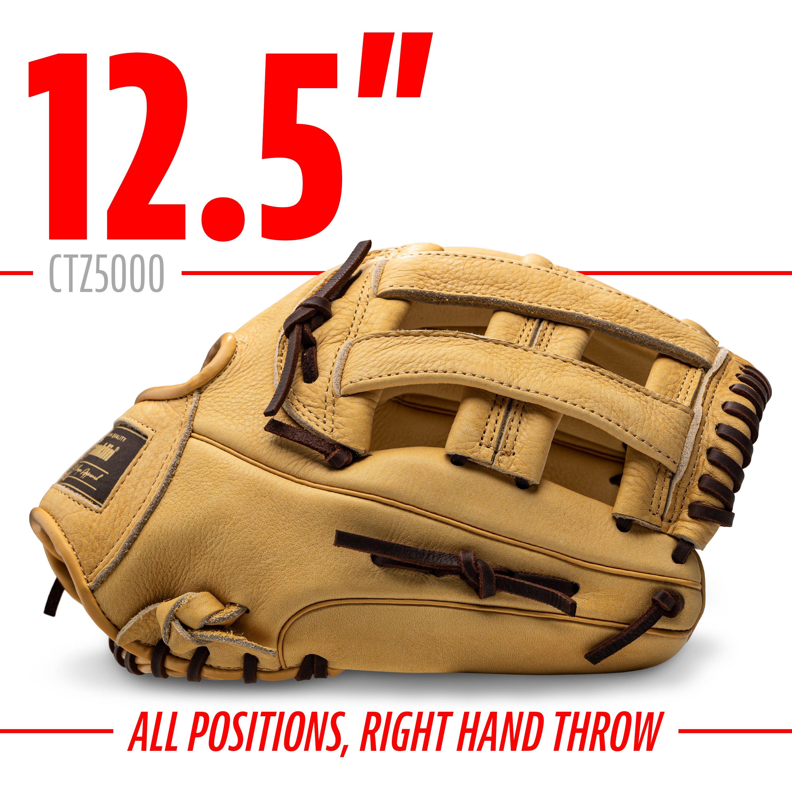 Franklin Sports CTZ5000 12.5" Brown Baseball Fielding Glove RHT