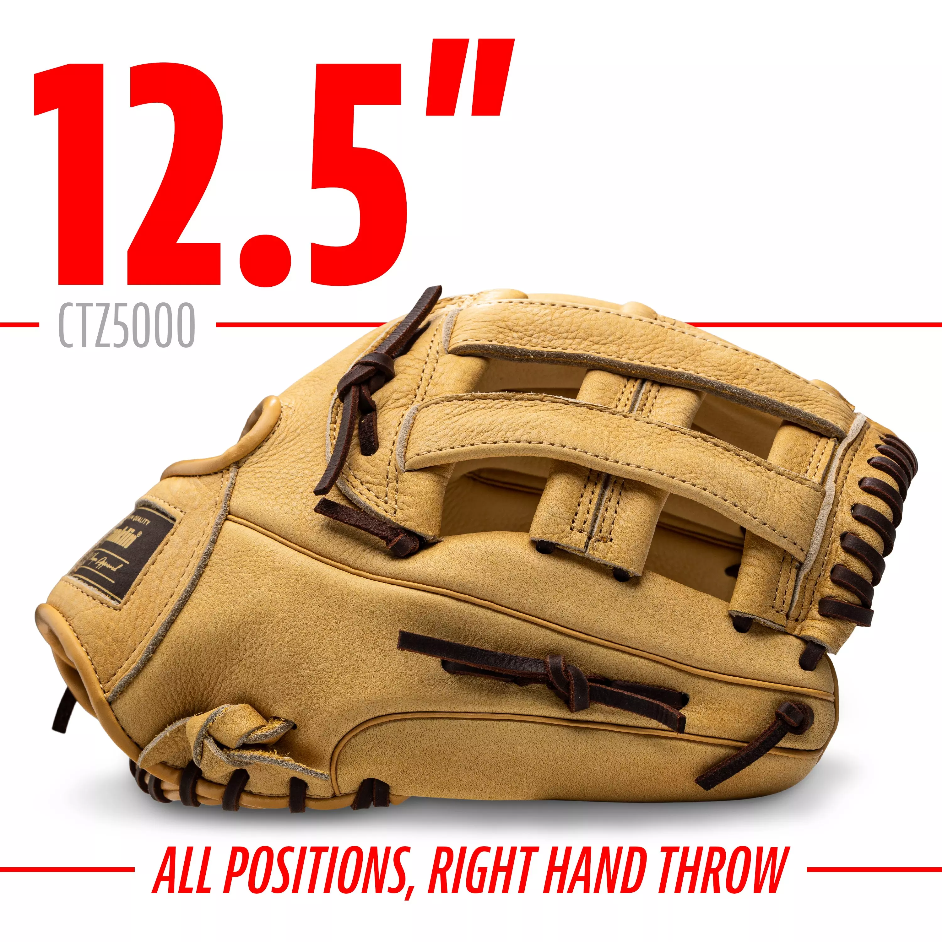 Franklin Sports CTZ5000 12.5" Baseball Fielding Glove RHT - Brown - BROWN