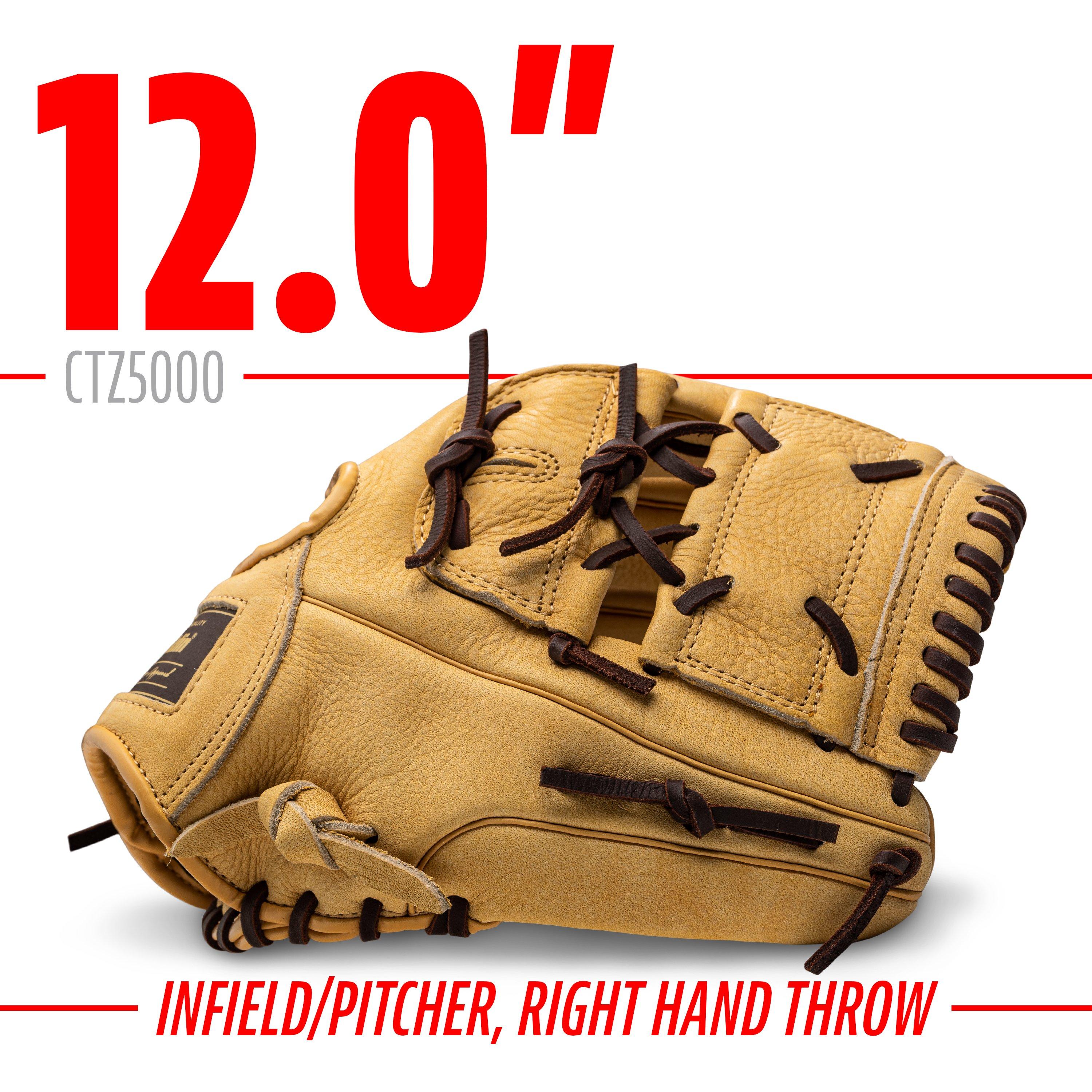 Franklin Sports CTZ5000 12" Baseball Fielding Glove RHT - Brown - BROWN Thumbnail View 3