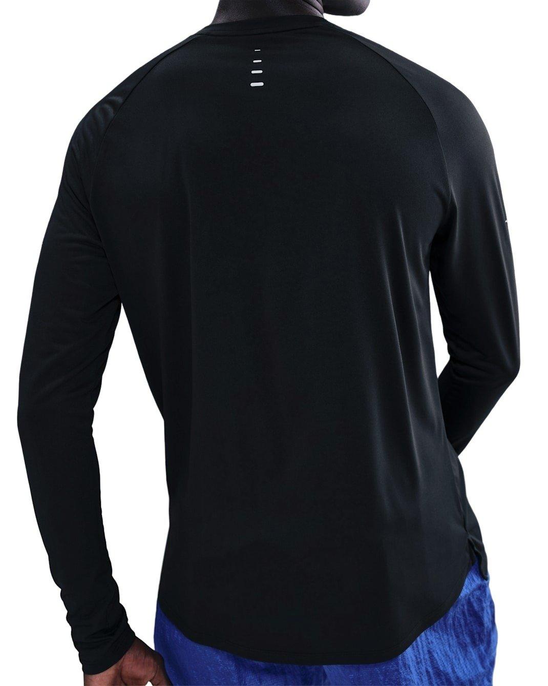 Nike Men's Stride Dri-FIT ADV Long-Sleeve Running Top - BLACK Thumbnail View 2
