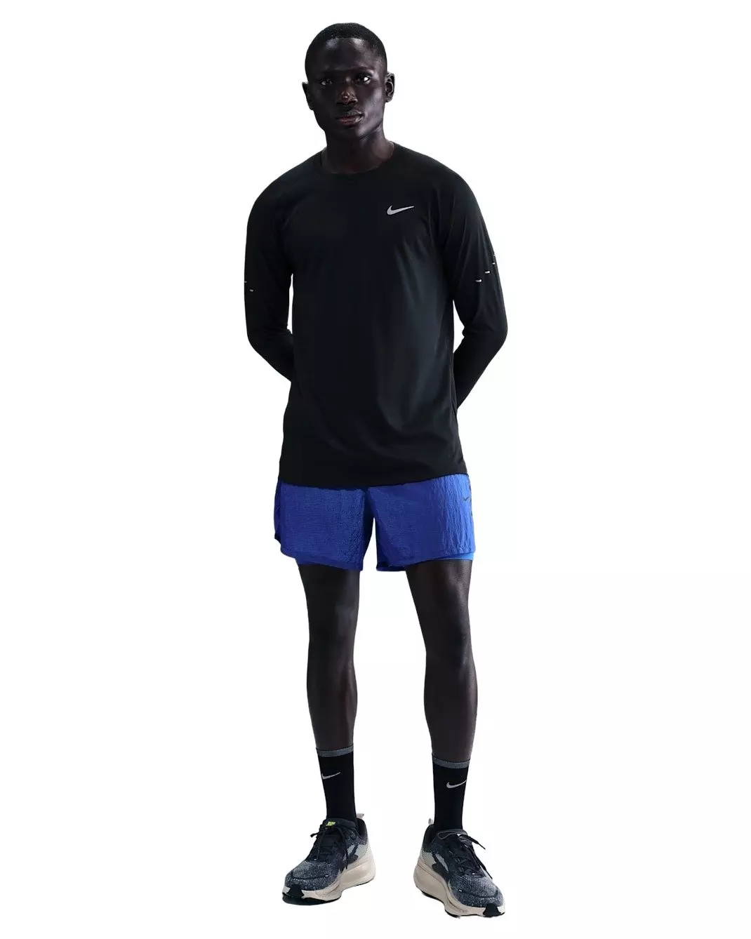 Nike Men's Stride Dri-FIT ADV Long-Sleeve Running Top - BLACK