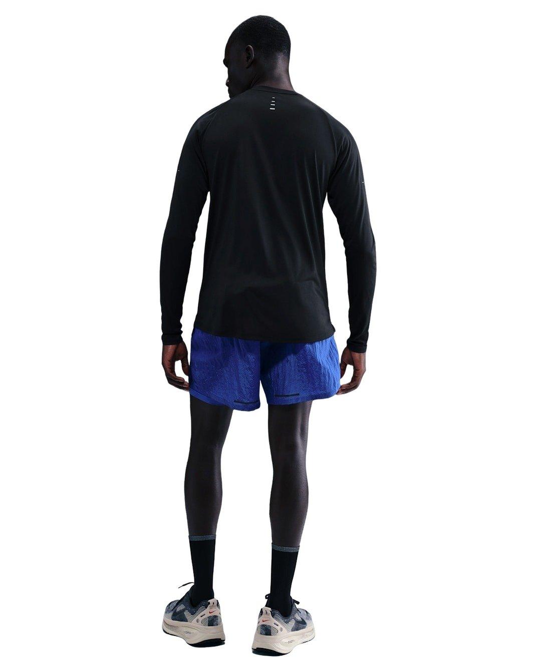 Nike Men's Stride Dri-FIT ADV Long-Sleeve Running Top - BLACK Thumbnail View 5