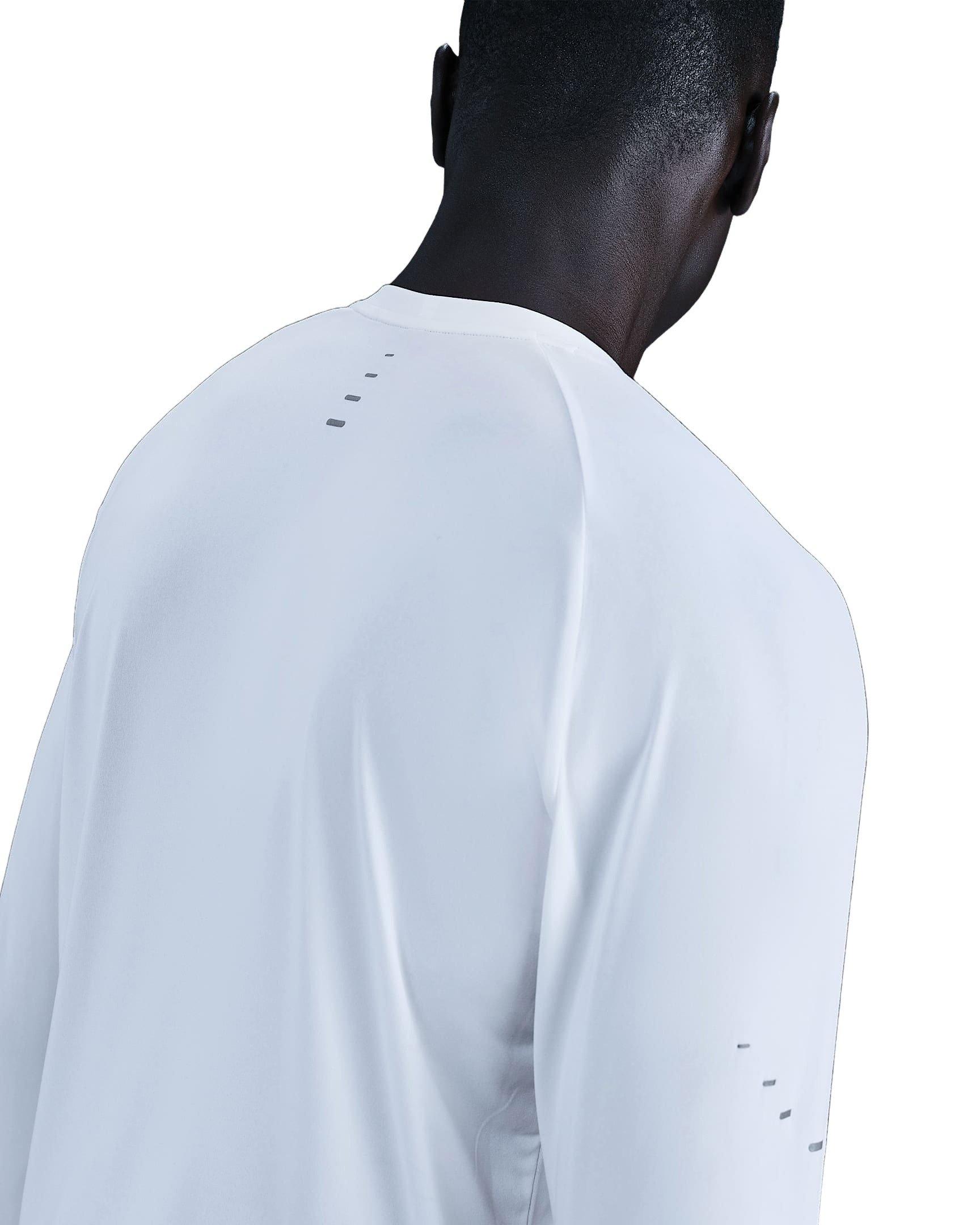 Nike Men's Stride Dri-FIT ADV Long-Sleeve Running Top - WHITE Thumbnail View 2