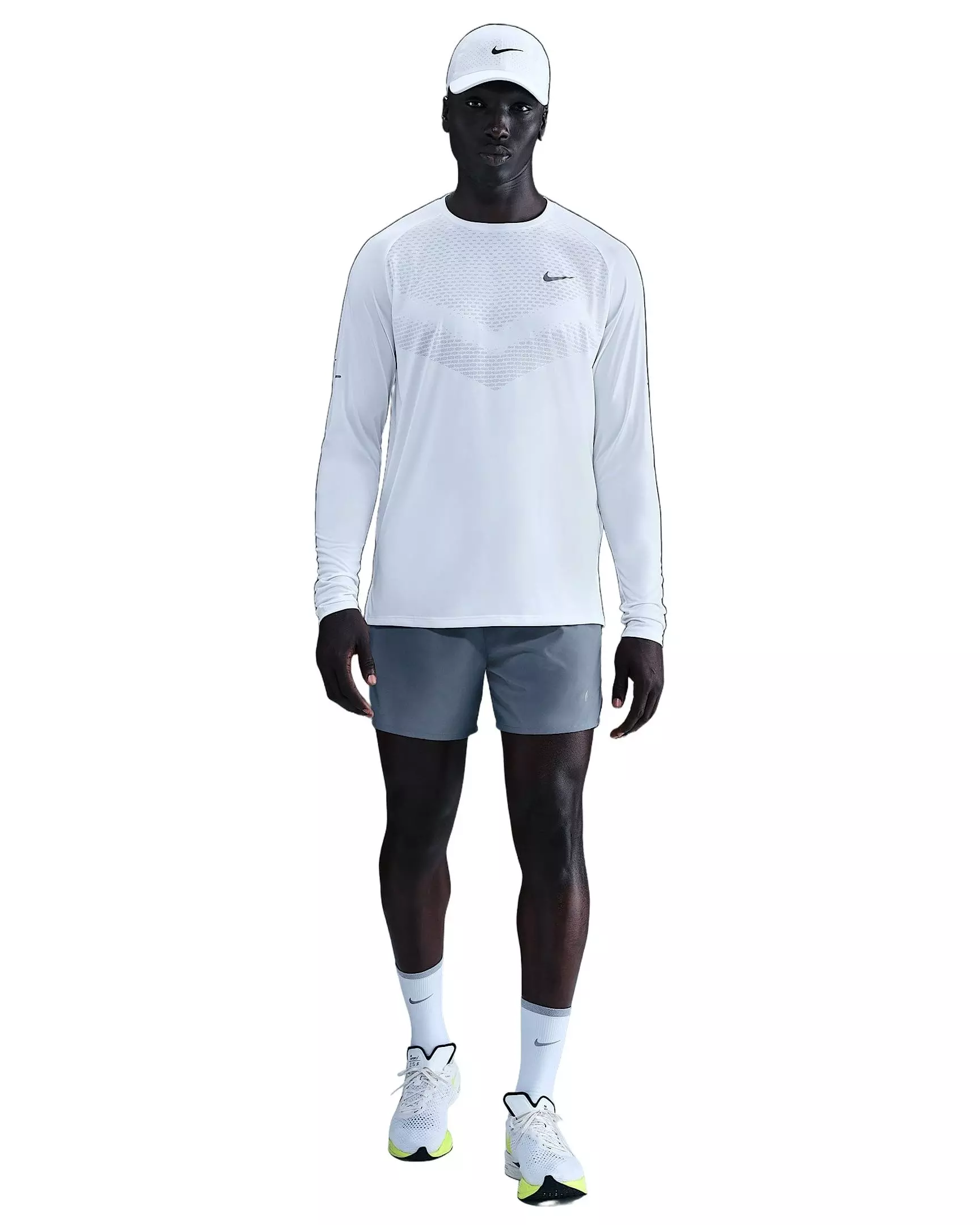 Nike Men's Stride Dri-FIT ADV Long-Sleeve Running Top - WHITE