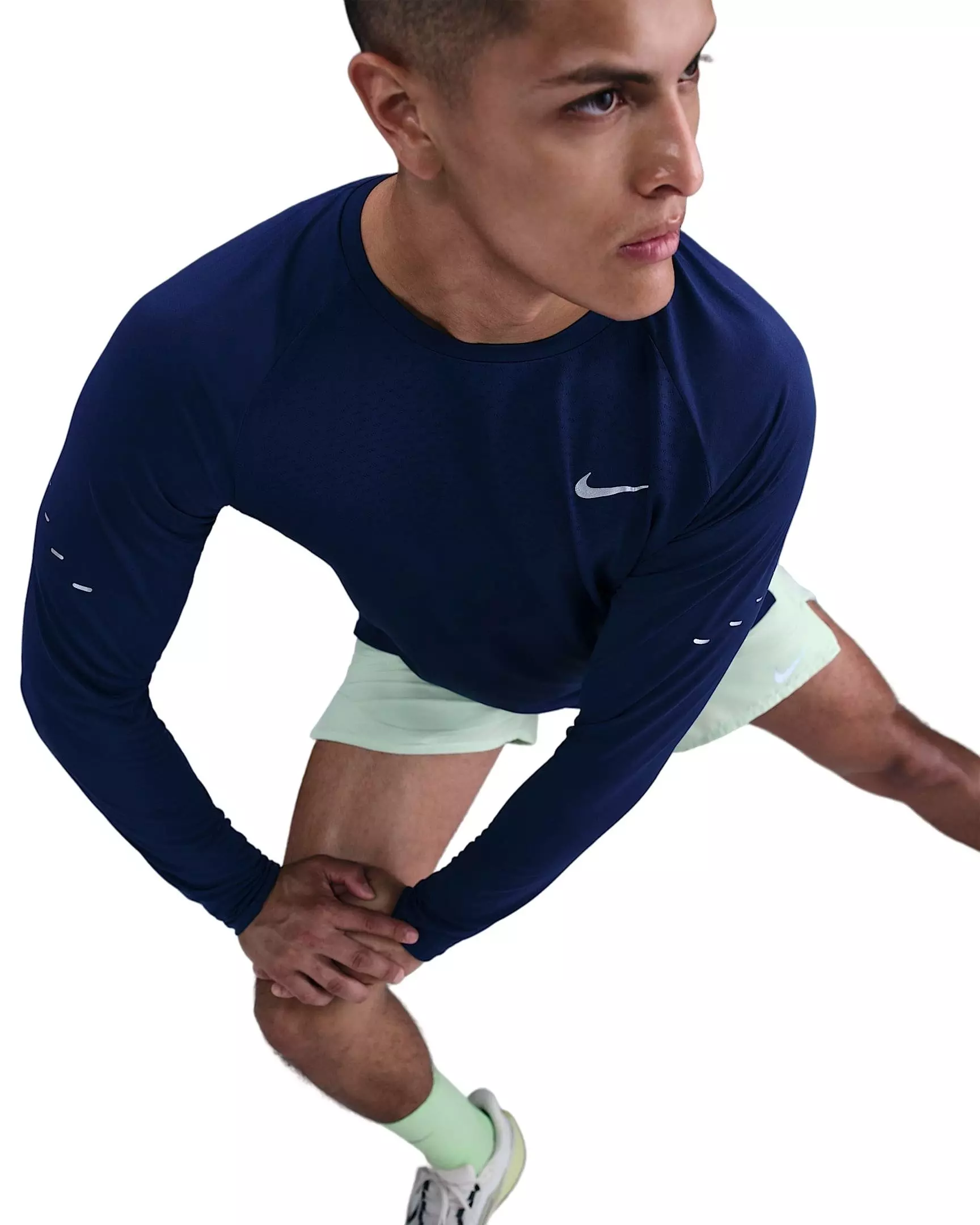 Nike Men's Stride Dri-FIT ADV Long-Sleeve Running Top - BLUE