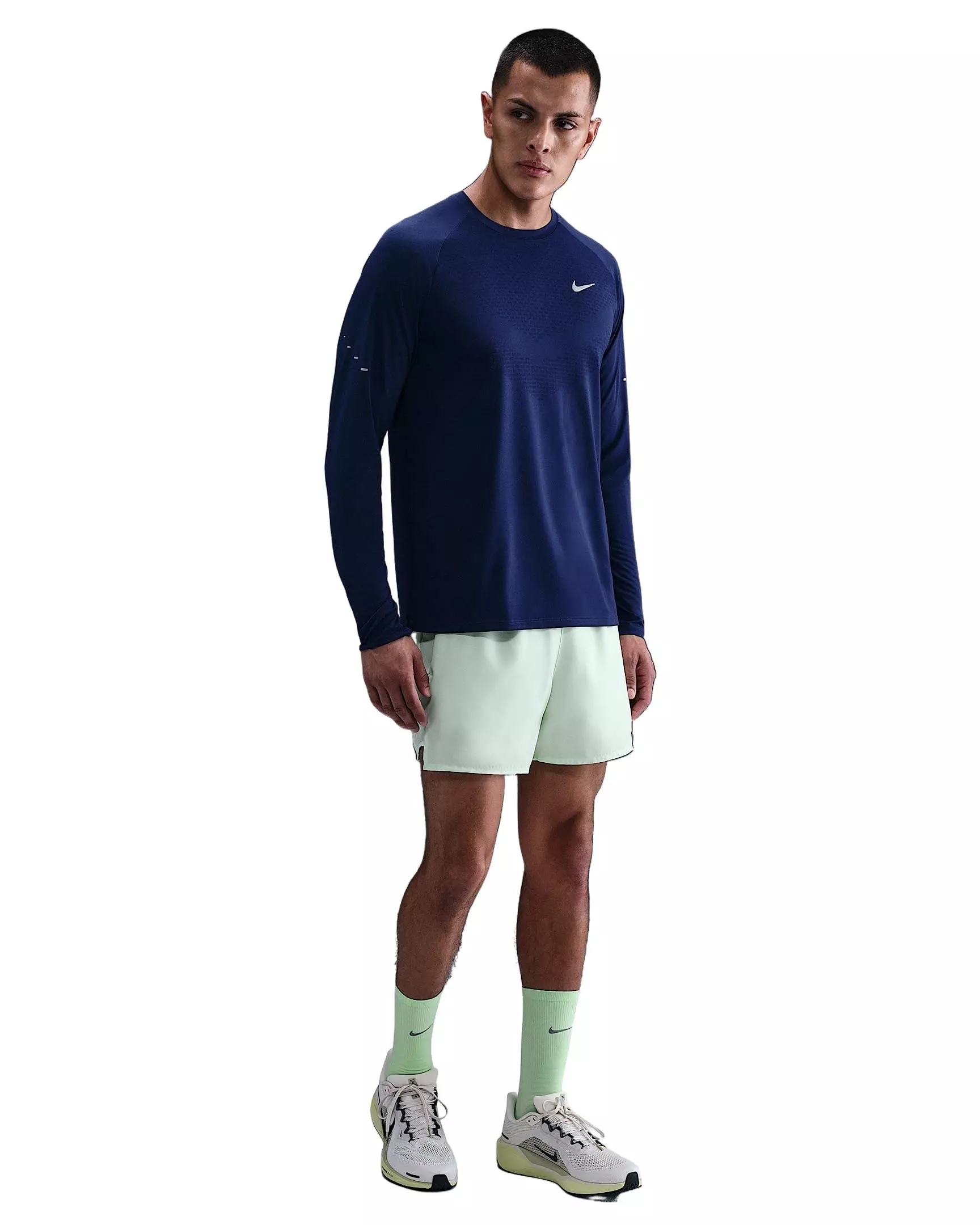 Nike Men's Stride Dri-FIT ADV Long-Sleeve Running Top - BLUE