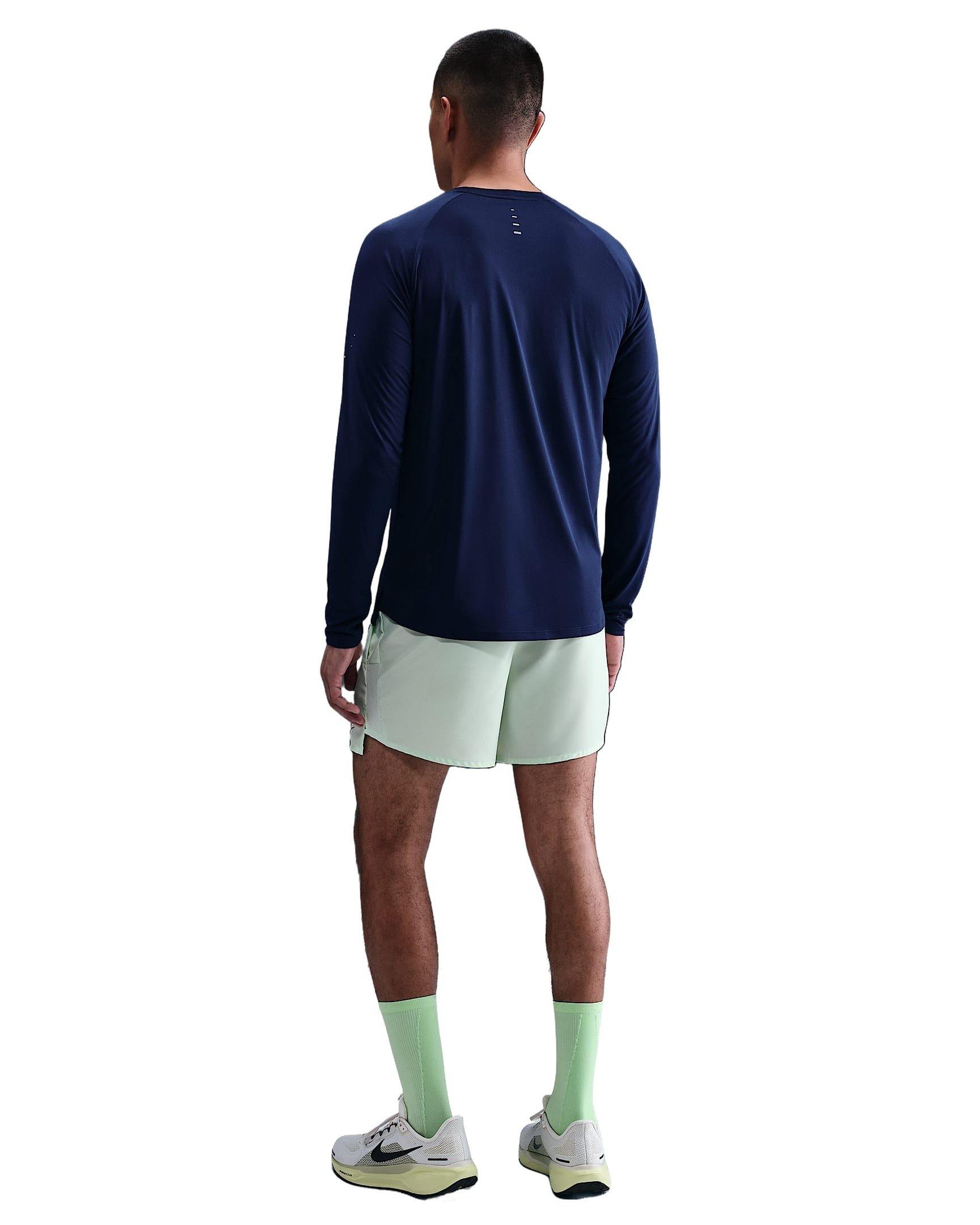 Nike Men's Stride Dri-FIT ADV Long-Sleeve Running Top - BLUE Thumbnail View 5