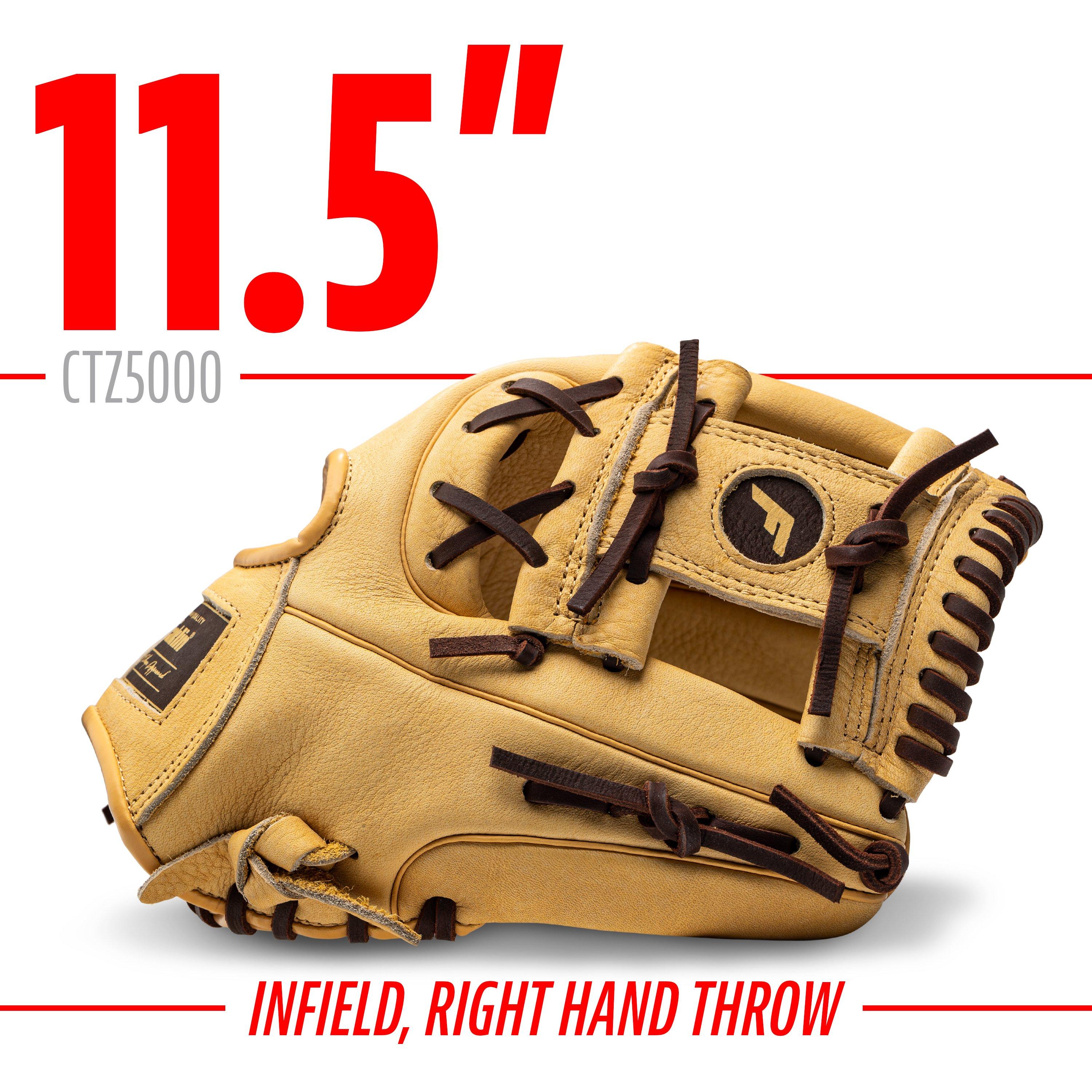 Franklin Sports CTZ5000 11.5" Brown Baseball Fielding Glove RHT