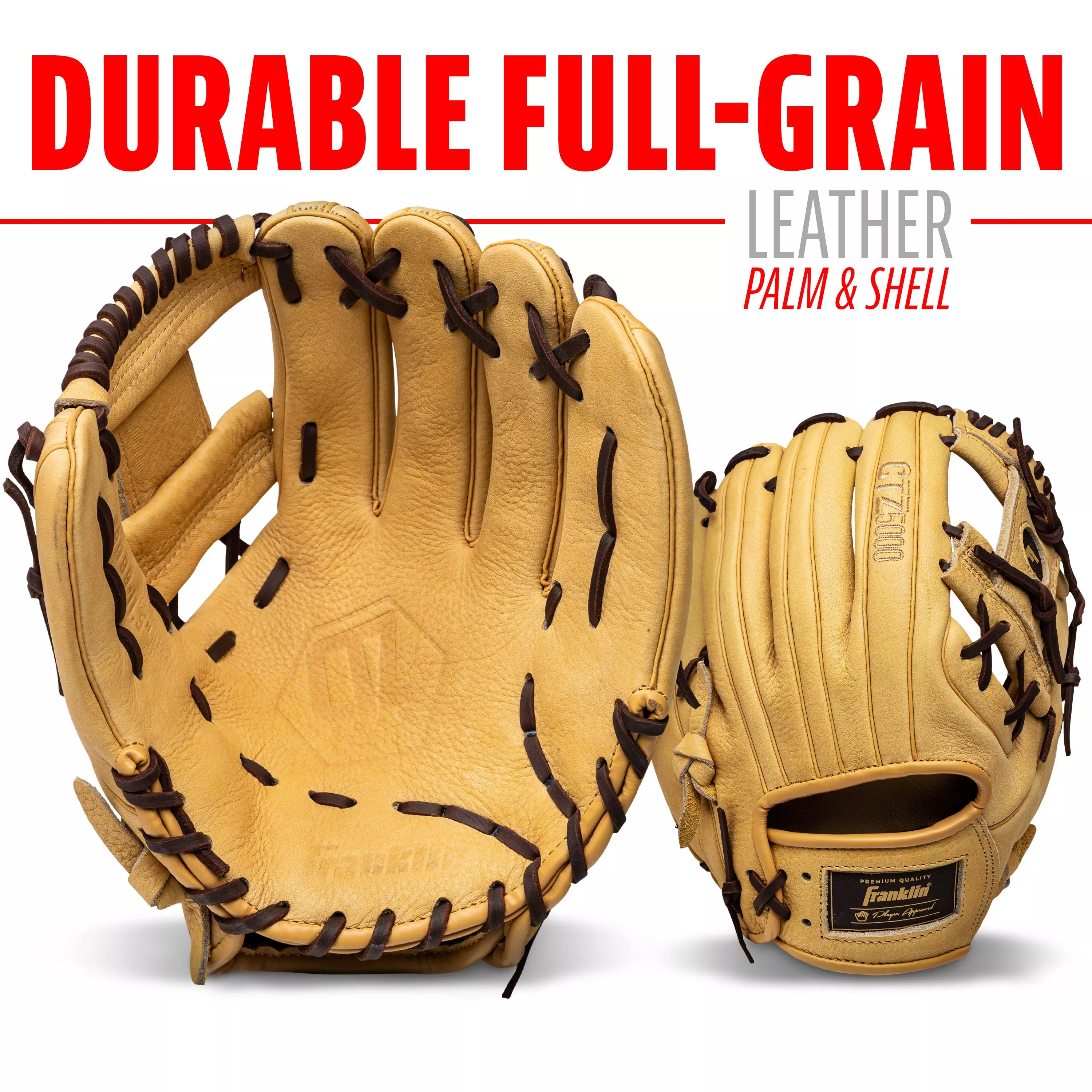 Franklin Sports CTZ5000 11.5" Baseball Fielding Glove RHT - Brown - BROWN