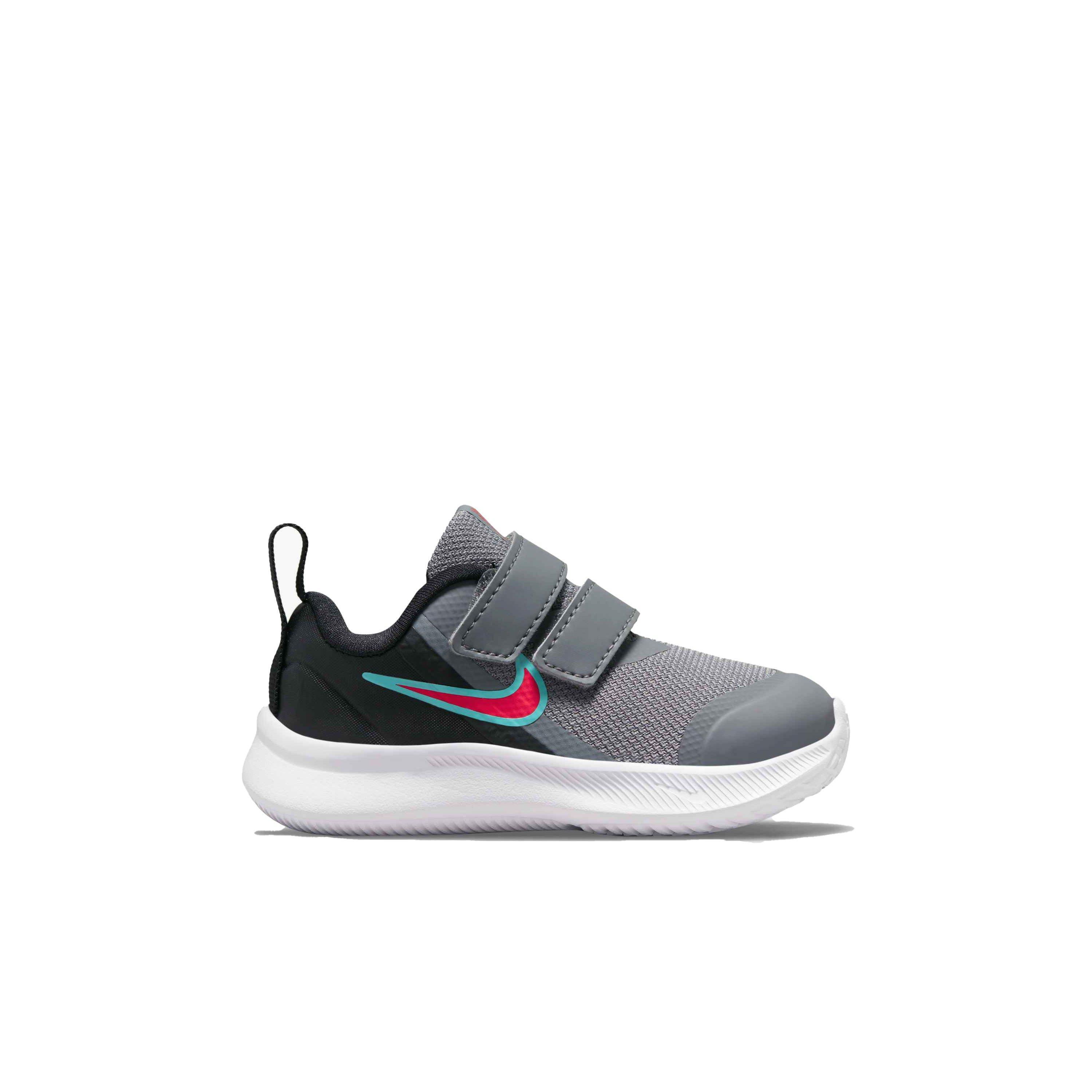 Nike Star Runner 3 "Smoke Grey/Siren Red/Black" Infant Boys' Running Shoe - GREY Thumbnail View 1
