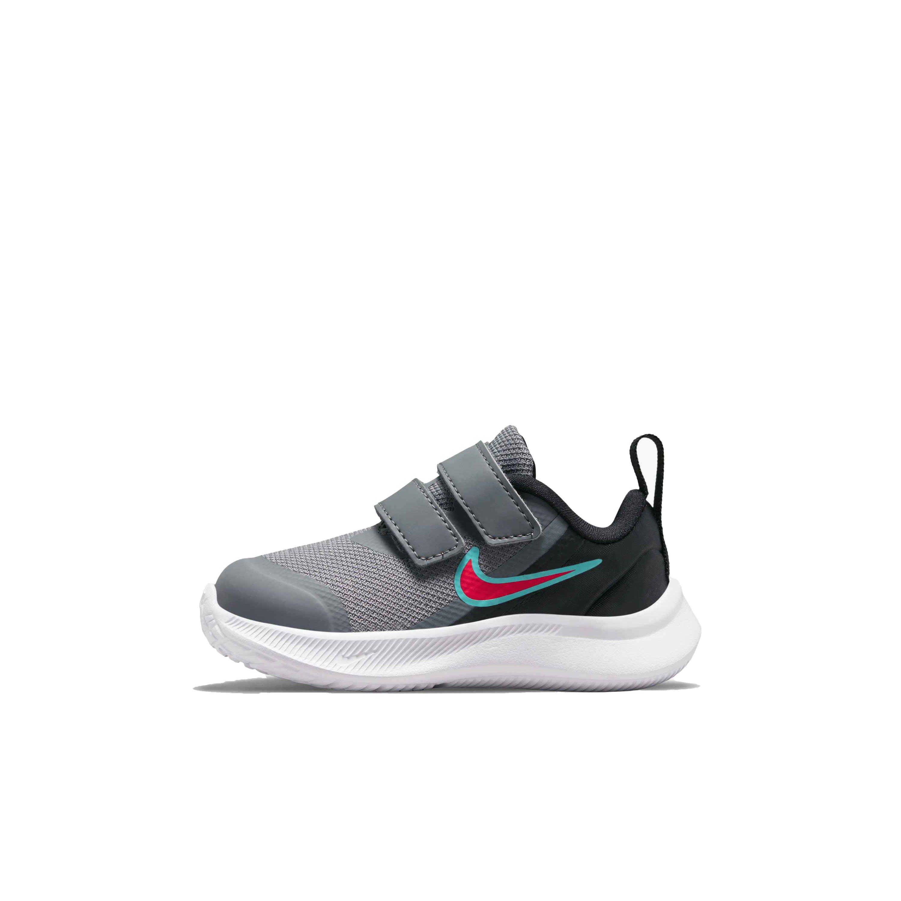 Nike Star Runner 3 "Smoke Grey/Siren Red/Black" Infant Boys' Running Shoe - GREY Thumbnail View 2