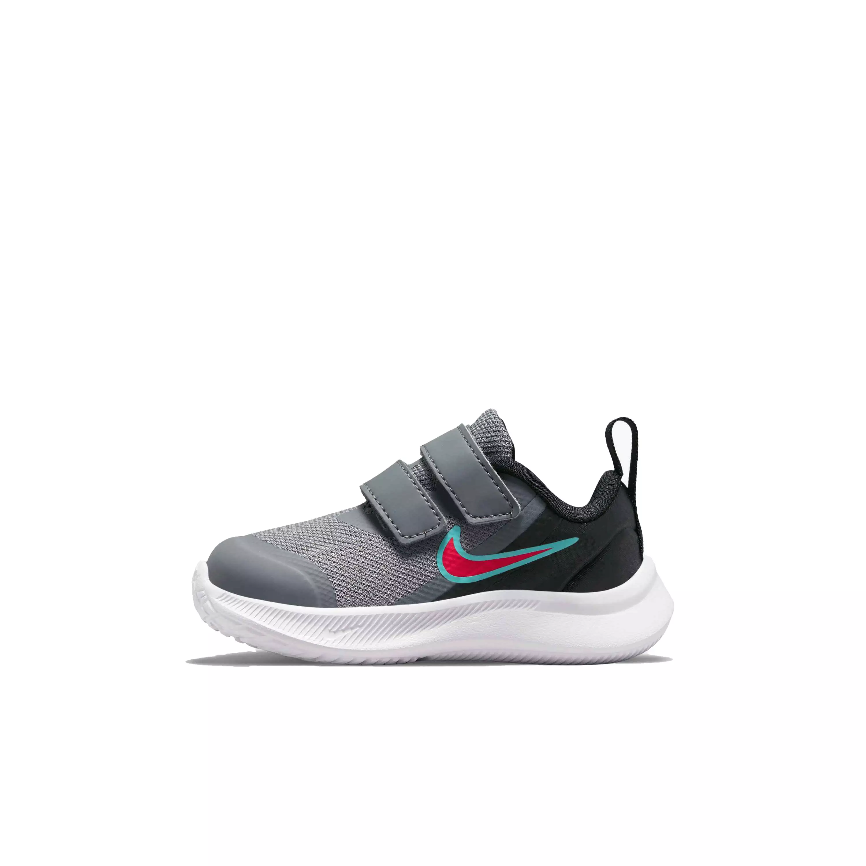 Nike Star Runner 3 "Smoke Grey/Siren Red/Black" Infant Boys' Running Shoe - GREY