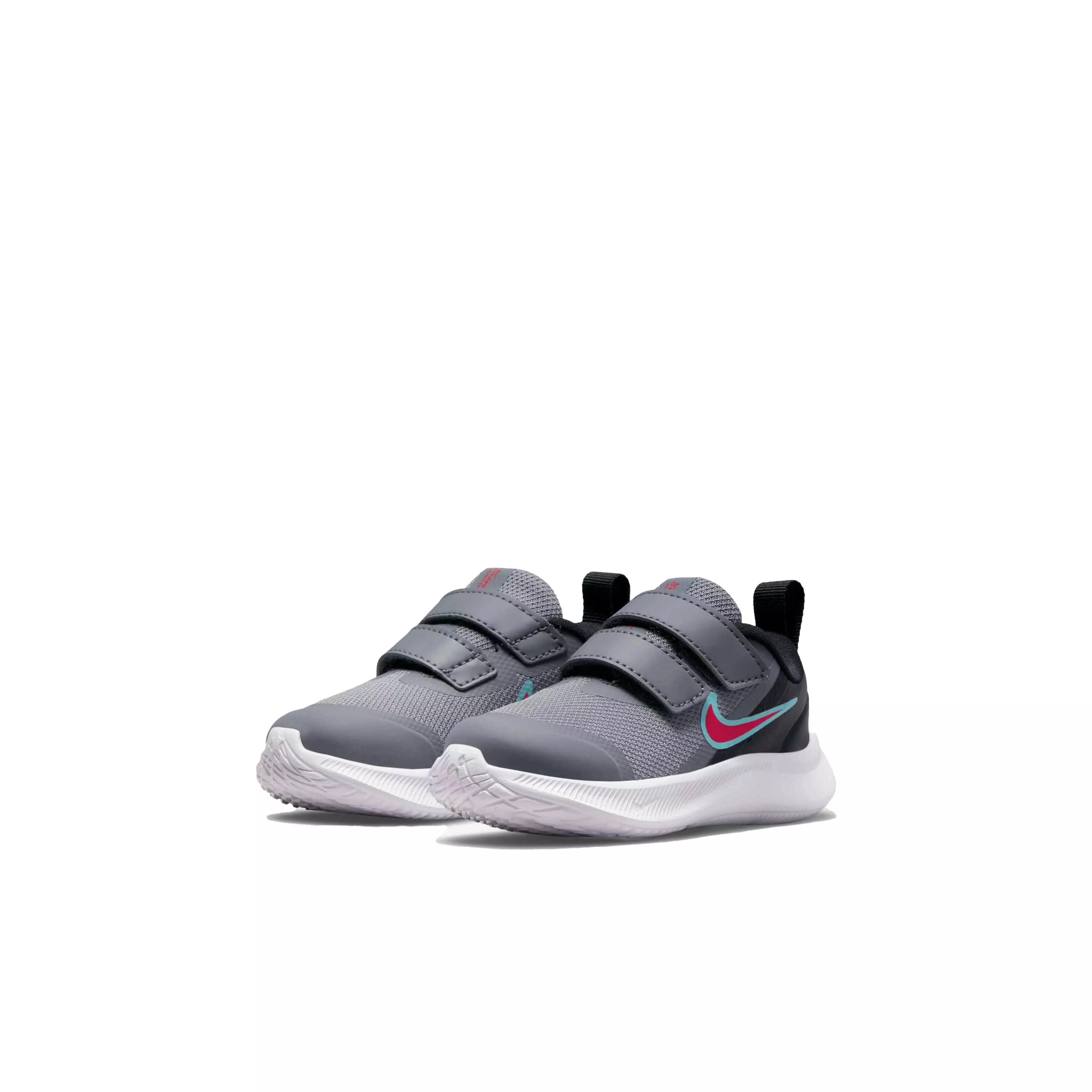 Nike Star Runner 3 "Smoke Grey/Siren Red/Black" Infant Boys' Running Shoe - GREY