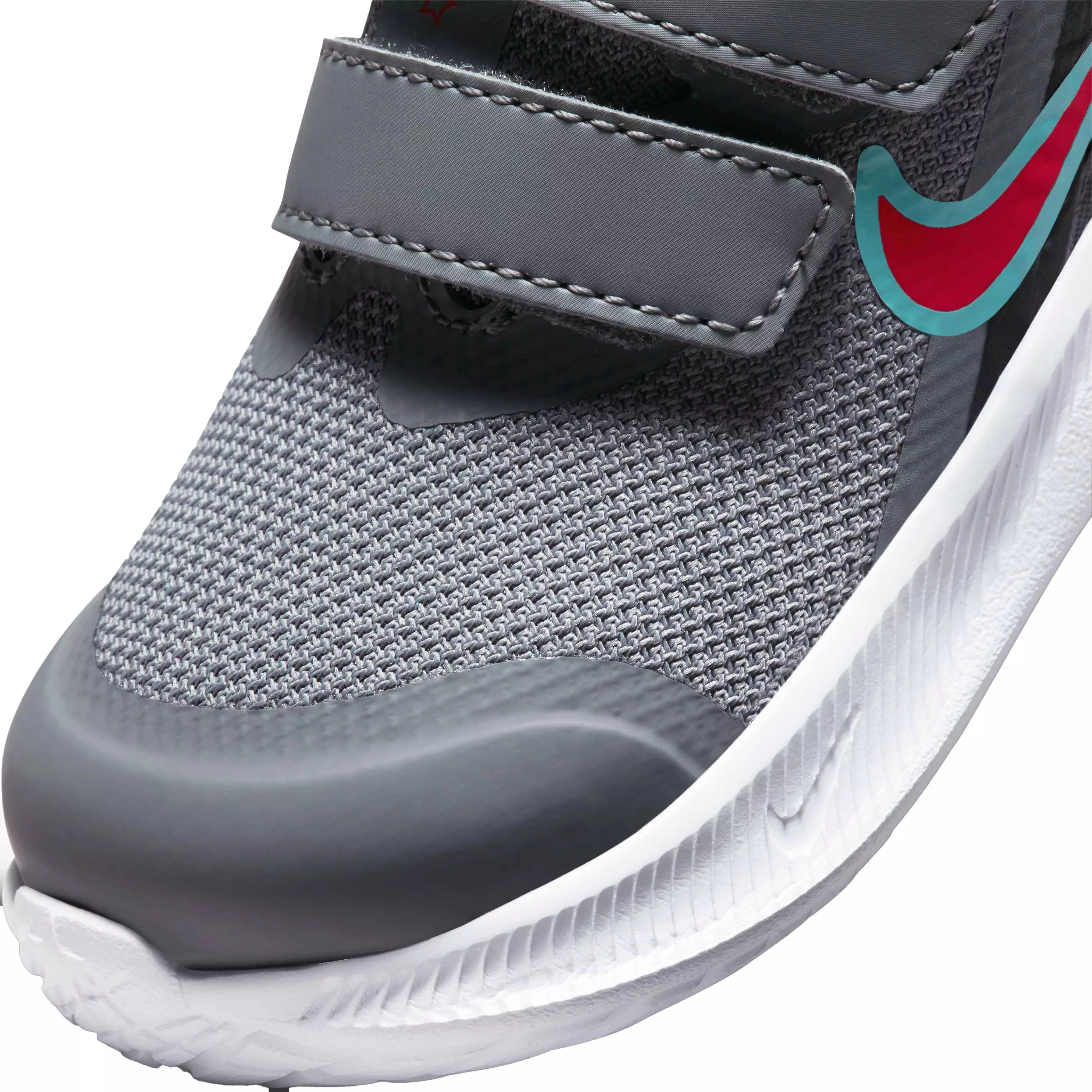 Nike Star Runner 3 "Smoke Grey/Siren Red/Black" Infant Boys' Running Shoe - GREY