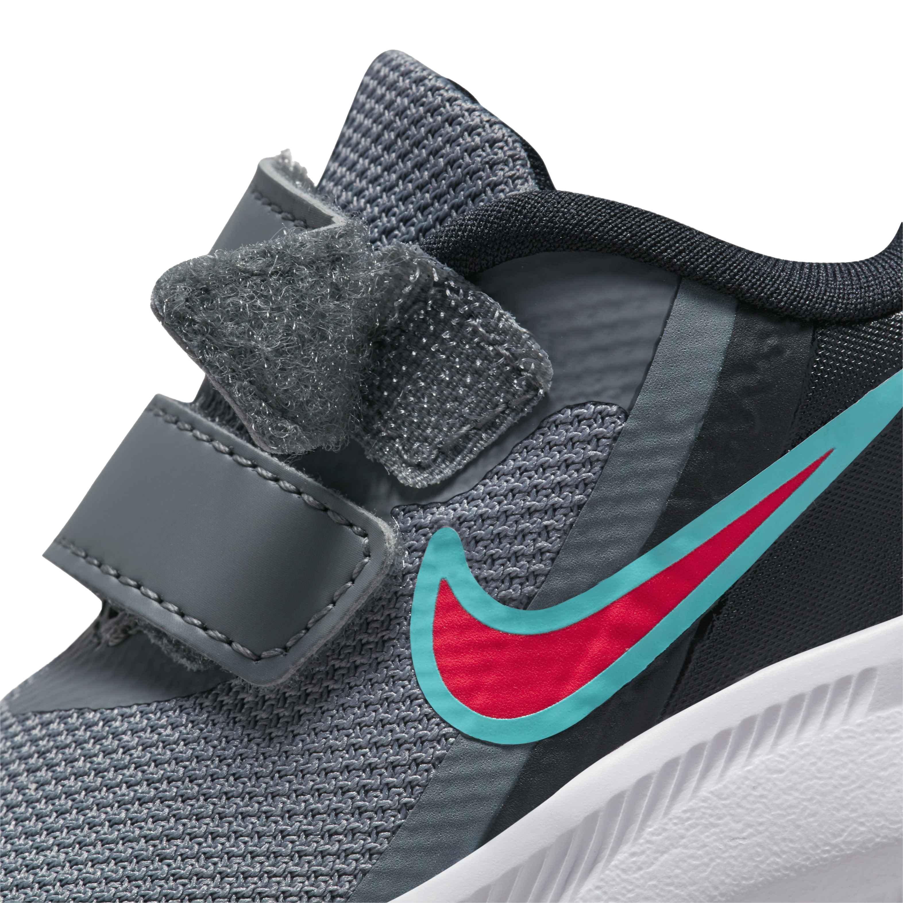 Nike Star Runner 3 "Smoke Grey/Siren Red/Black" Infant Boys' Running Shoe - GREY Thumbnail View 8