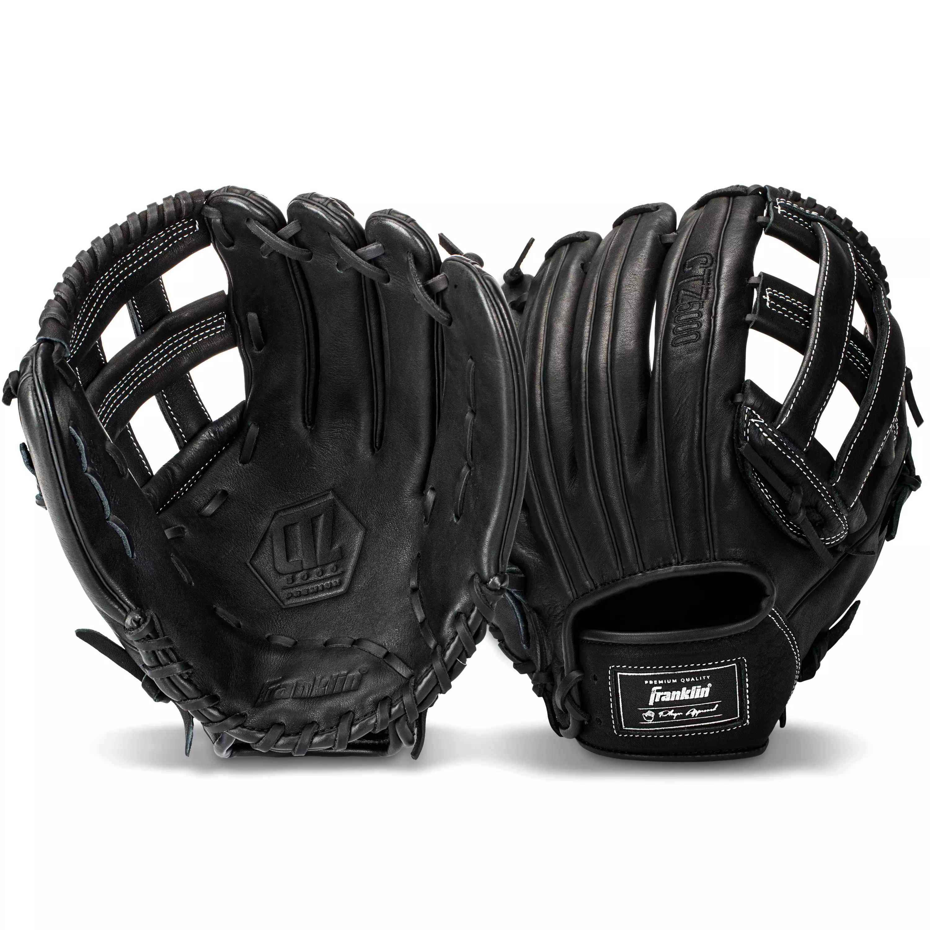 Franklin Sports CTZ5000 13" Baseball Fielding Glove RHT - Black - BLACK