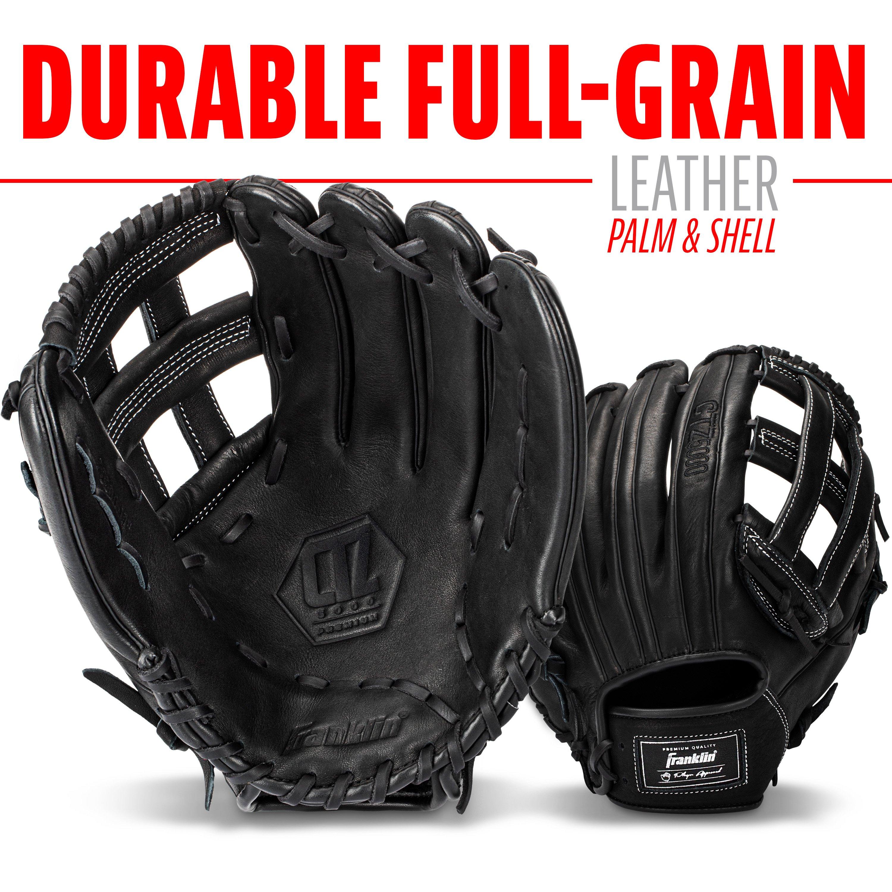 Franklin Sports CTZ5000 13" Baseball Fielding Glove RHT - Black - BLACK Thumbnail View 4