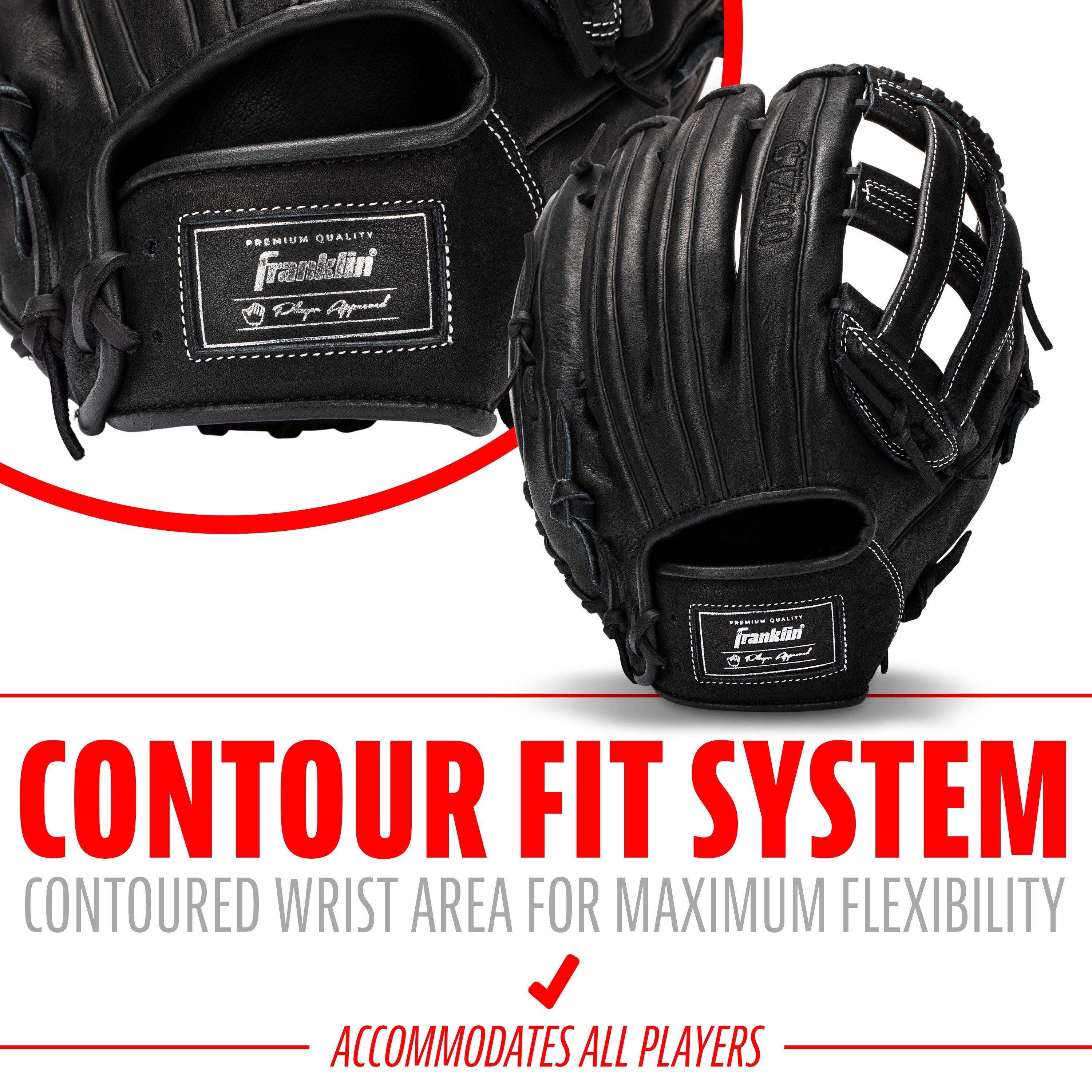 Franklin Sports CTZ5000 13" Baseball Fielding Glove RHT - Black - BLACK Thumbnail View 5