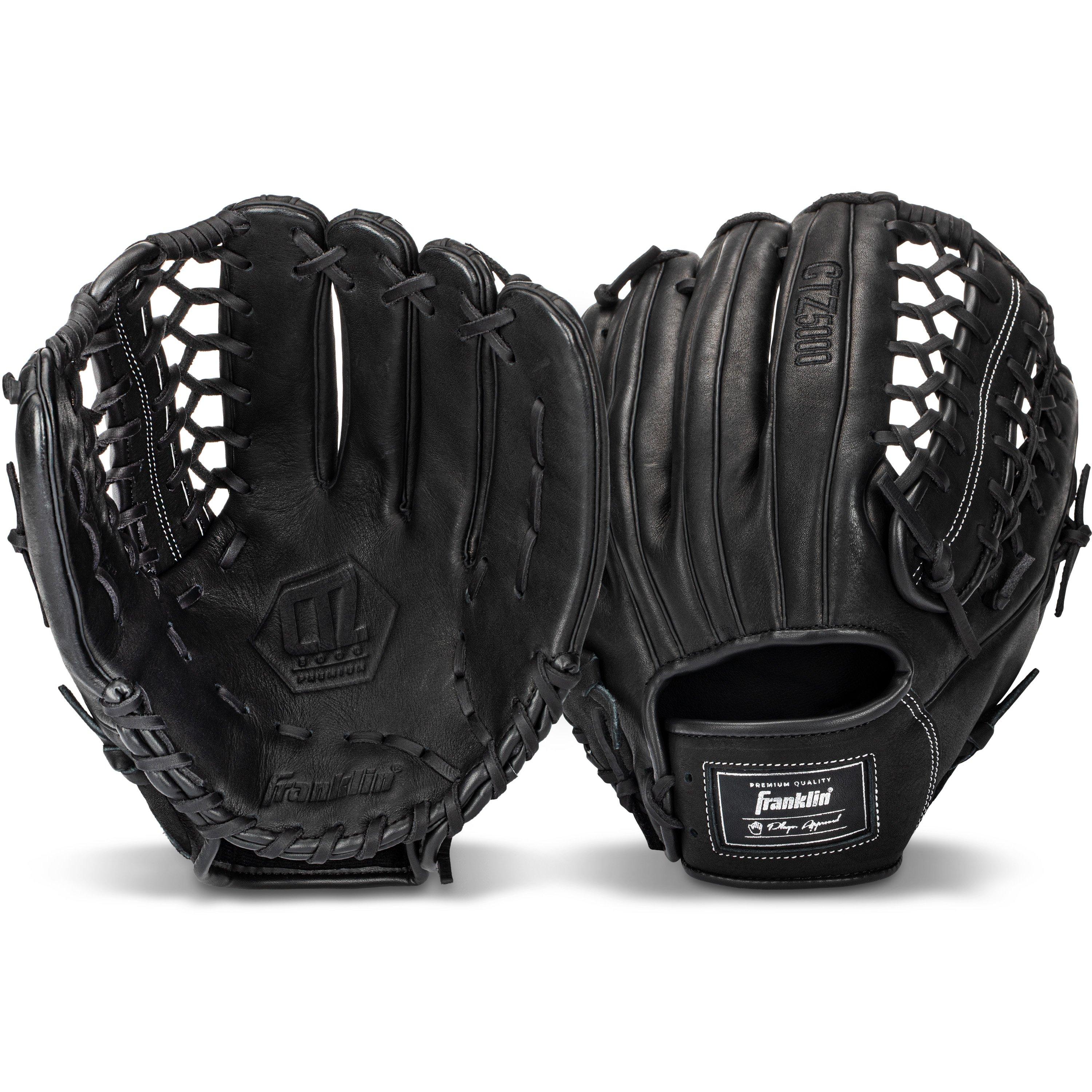 Franklin Sports CTZ5000 12.75" Baseball Fielding Glove RHT - Black - BLACK Thumbnail View 2