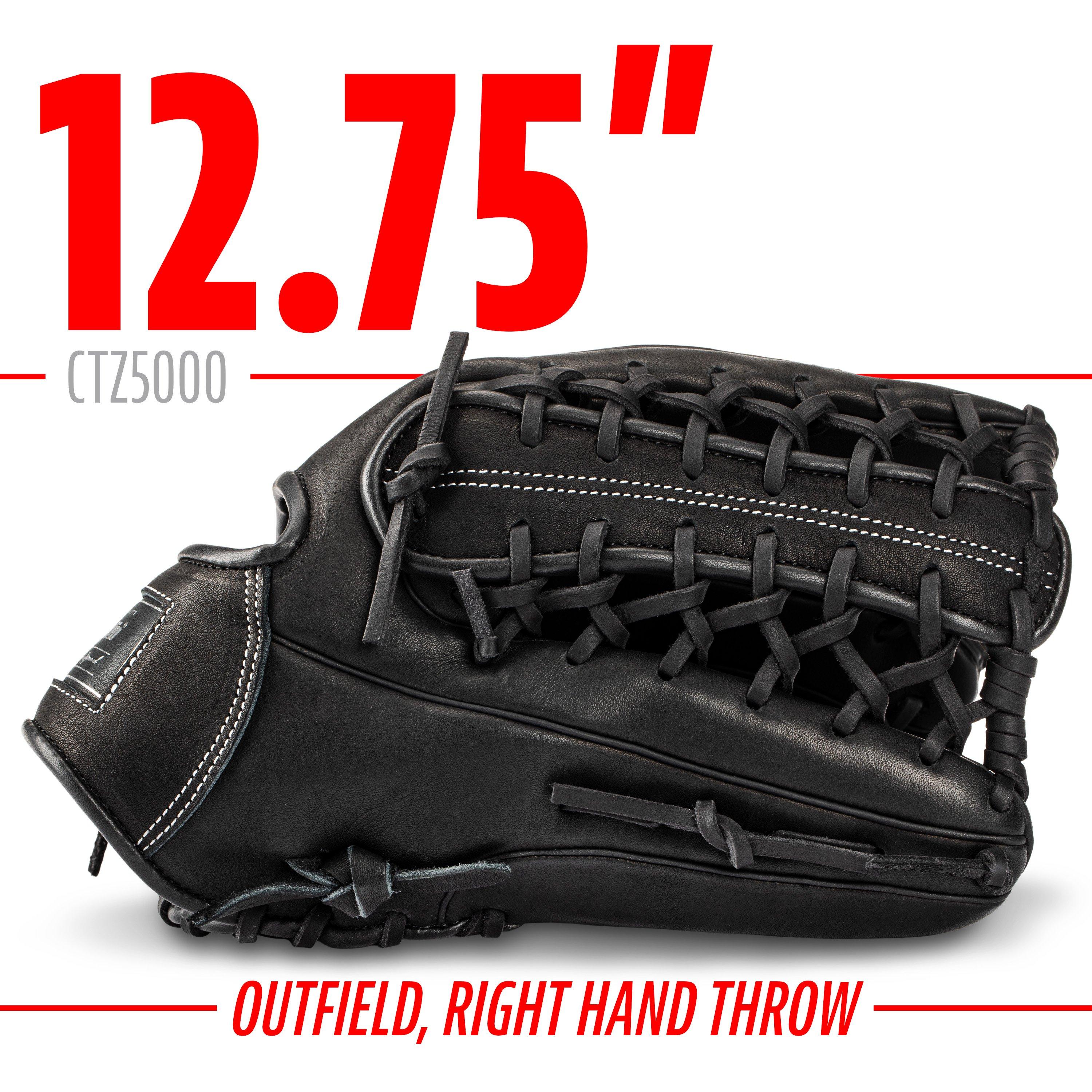 Franklin Sports CTZ5000 12.75" Baseball Fielding Glove RHT - Black - BLACK Thumbnail View 3