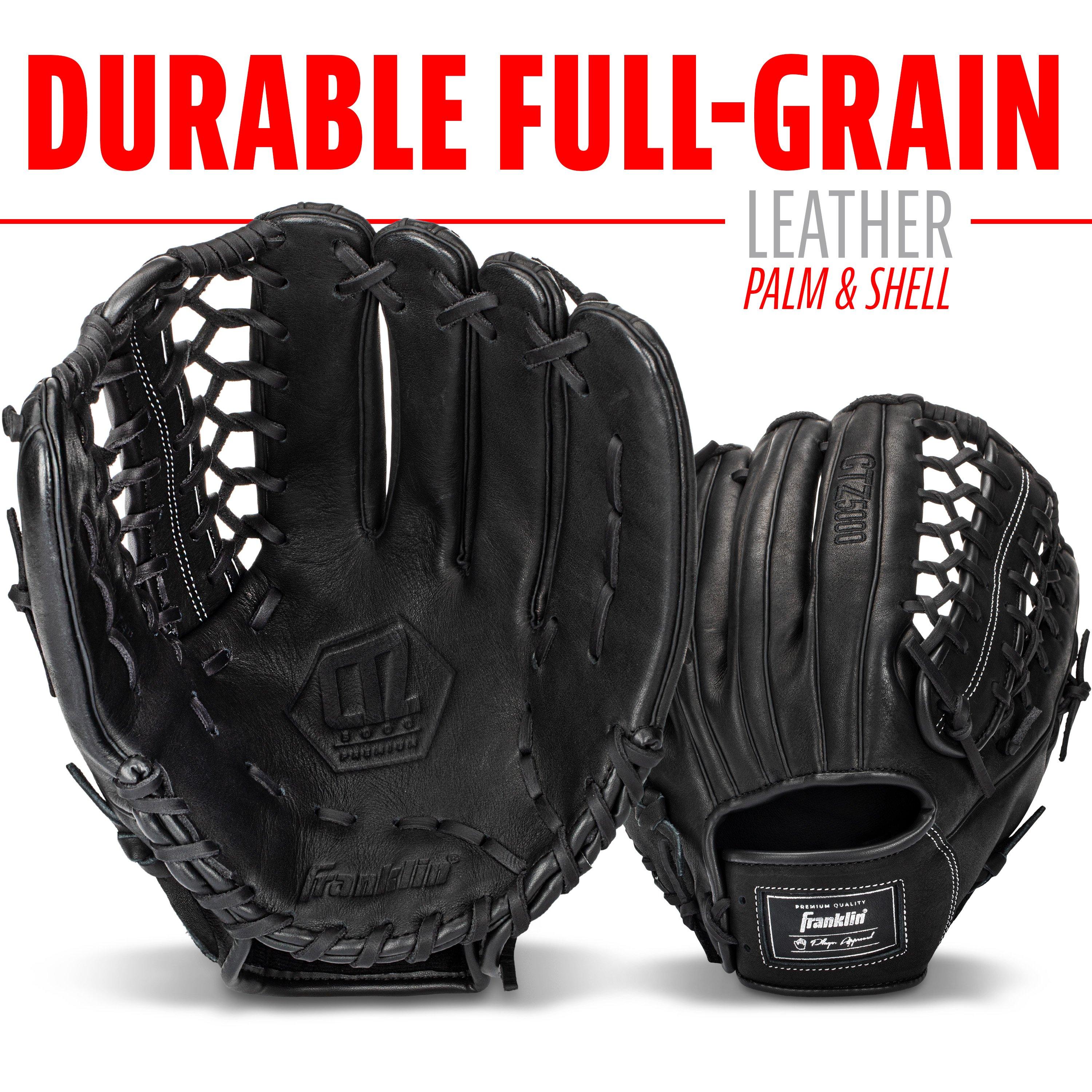 Franklin Sports CTZ5000 12.75" Baseball Fielding Glove RHT - Black - BLACK Thumbnail View 4