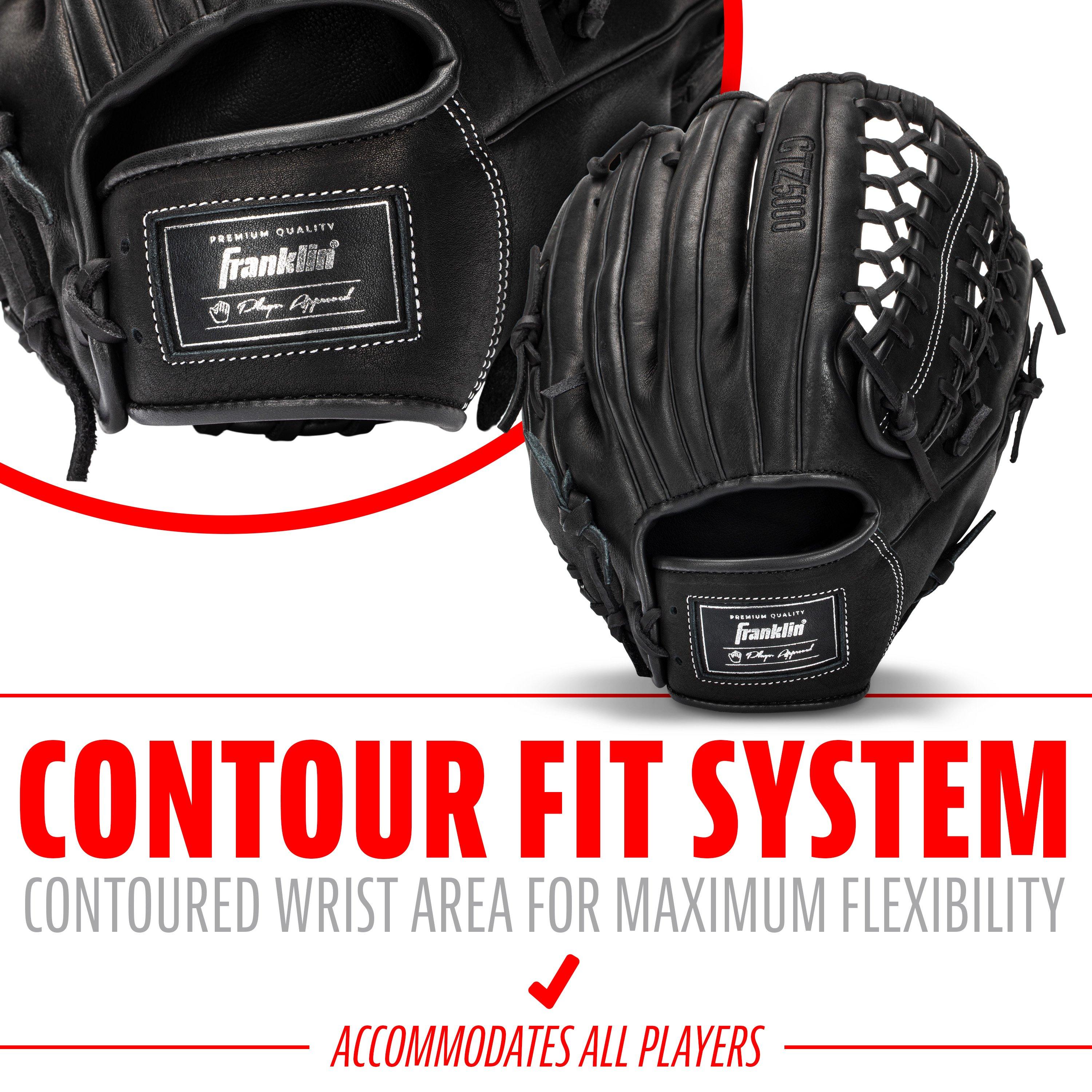 Franklin Sports CTZ5000 12.75" Baseball Fielding Glove RHT - Black - BLACK Thumbnail View 5