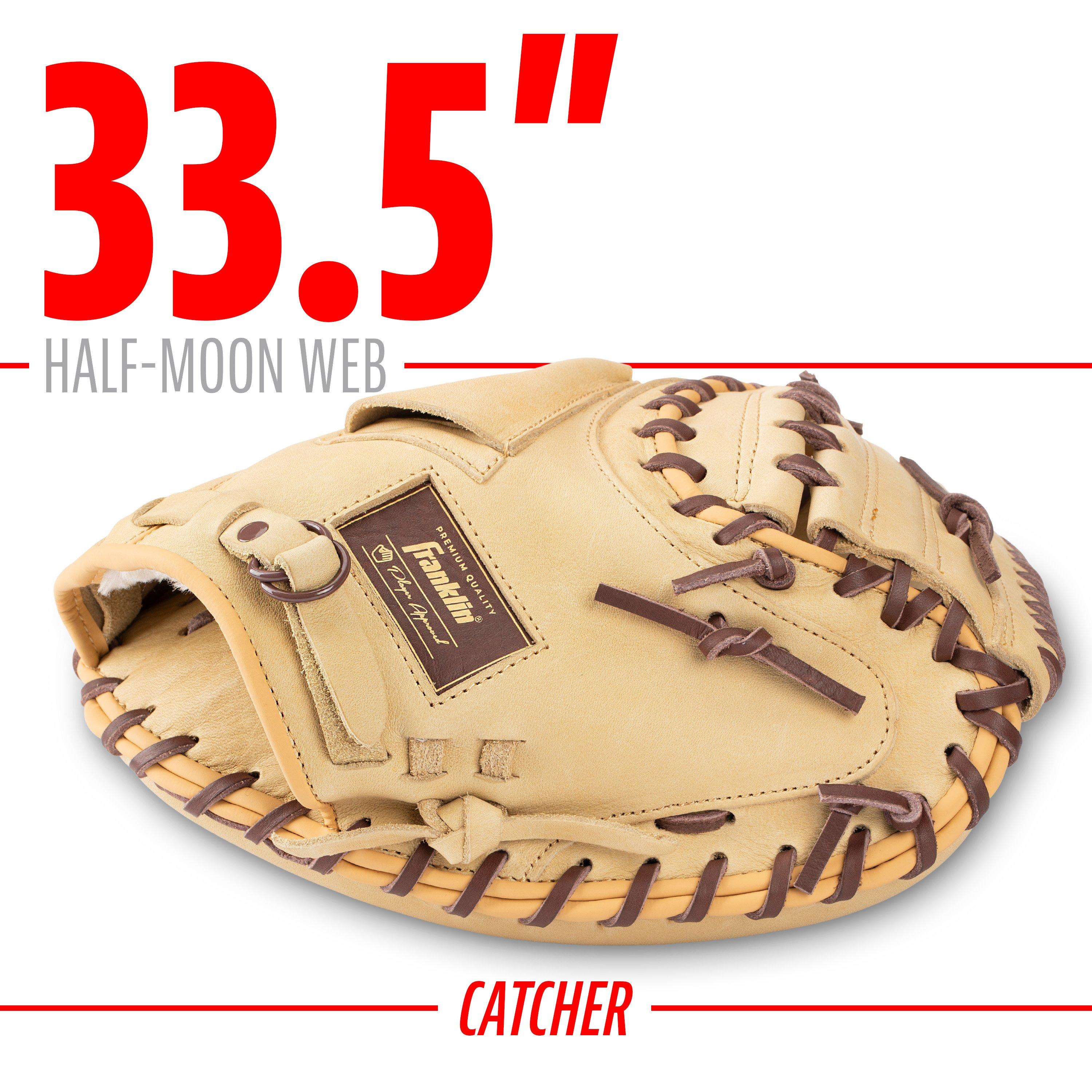 Franklin Sports CTZ50000 Baseball Catcher's Mitt - Brown - BROWN Thumbnail View 4