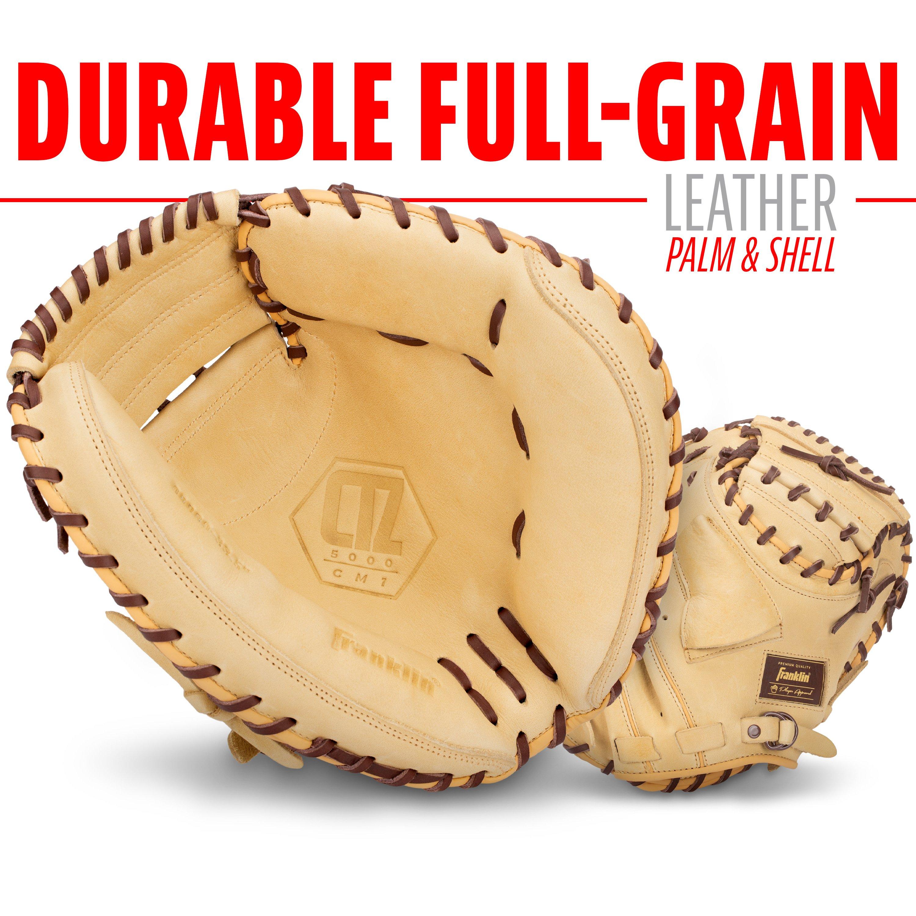 Franklin Sports CTZ50000 Baseball Catcher's Mitt - Brown - BROWN Thumbnail View 5