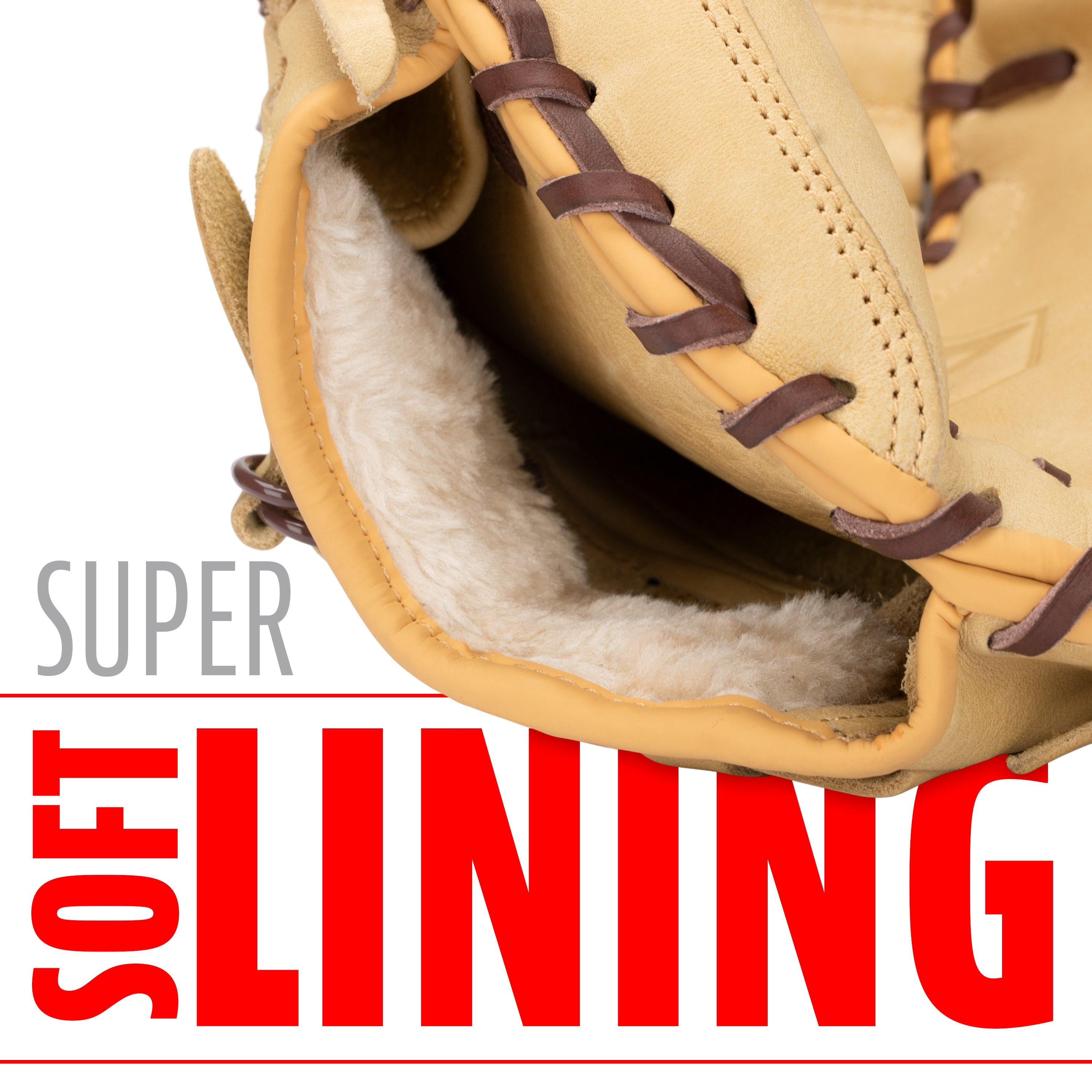 Franklin Sports CTZ50000 Baseball Catcher's Mitt - Brown - BROWN Thumbnail View 6