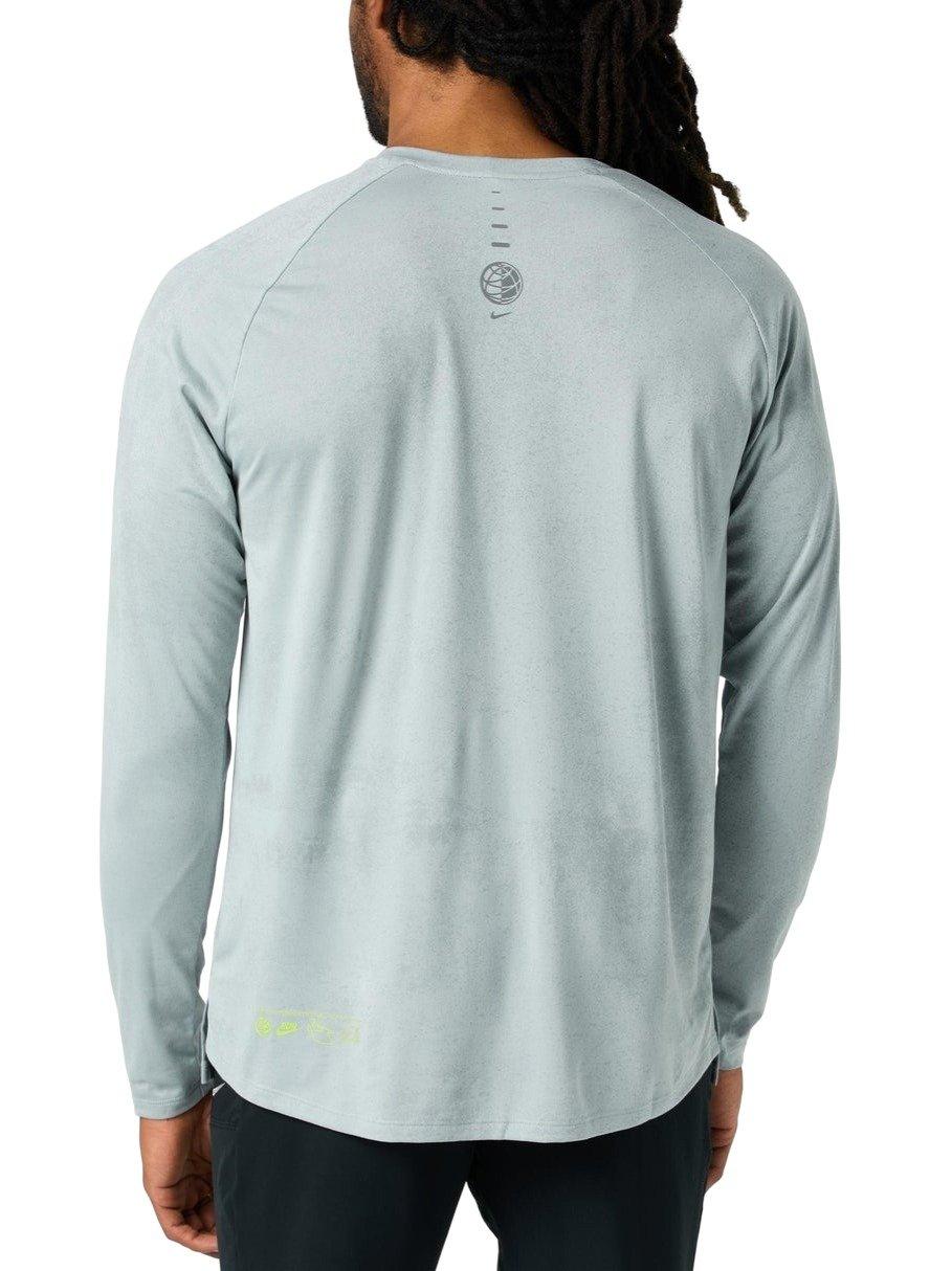 Nike Men's Stride Dri-FIT Long Sleeve Top -Lt Smoke Grey - LT SMOKE GREY Thumbnail View 2