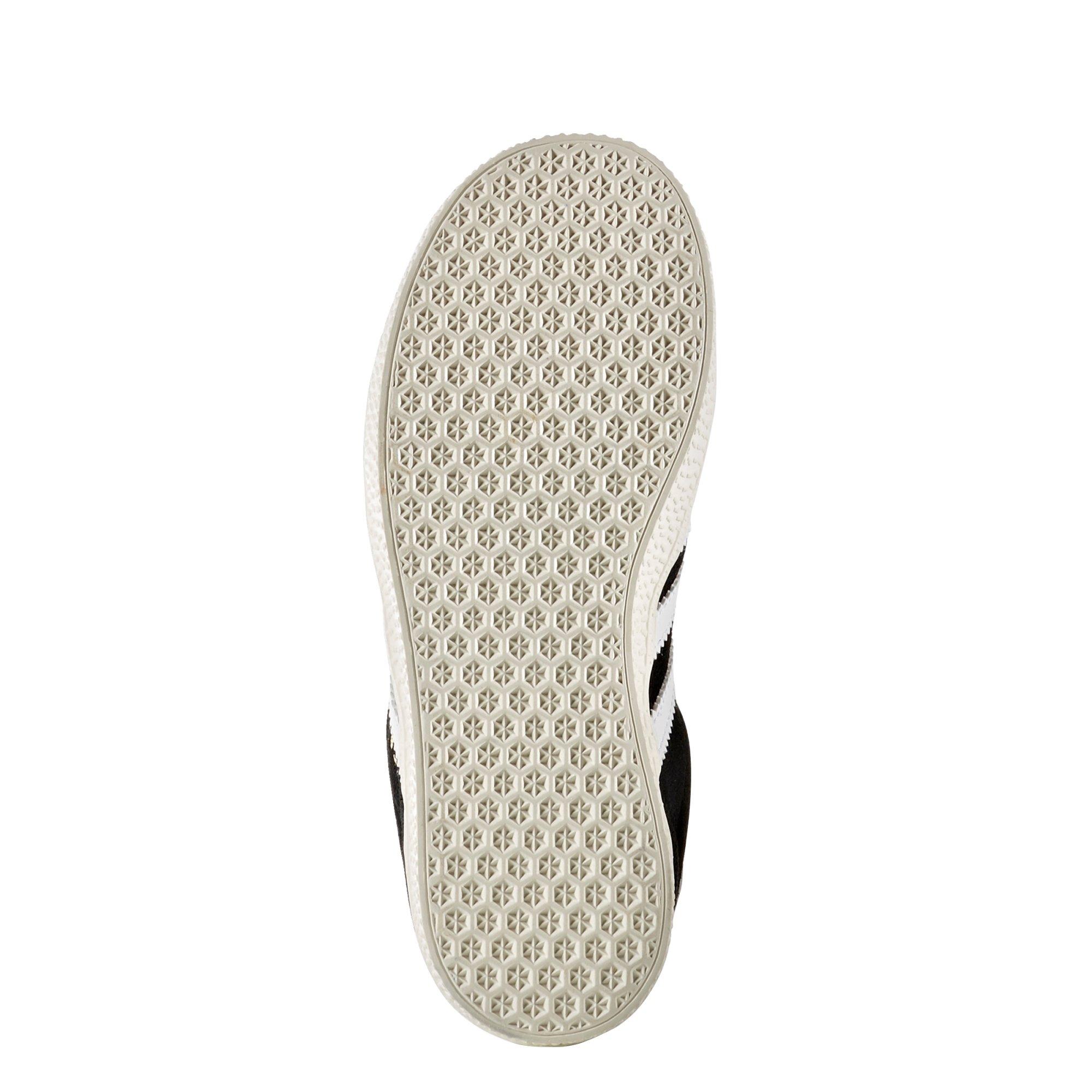 adidas Originals Gazelle "Core Black/Cloud White/Gold Metallic" Preschool Girls' Shoe - BLACK/WHITE/GOLD Thumbnail View 6
