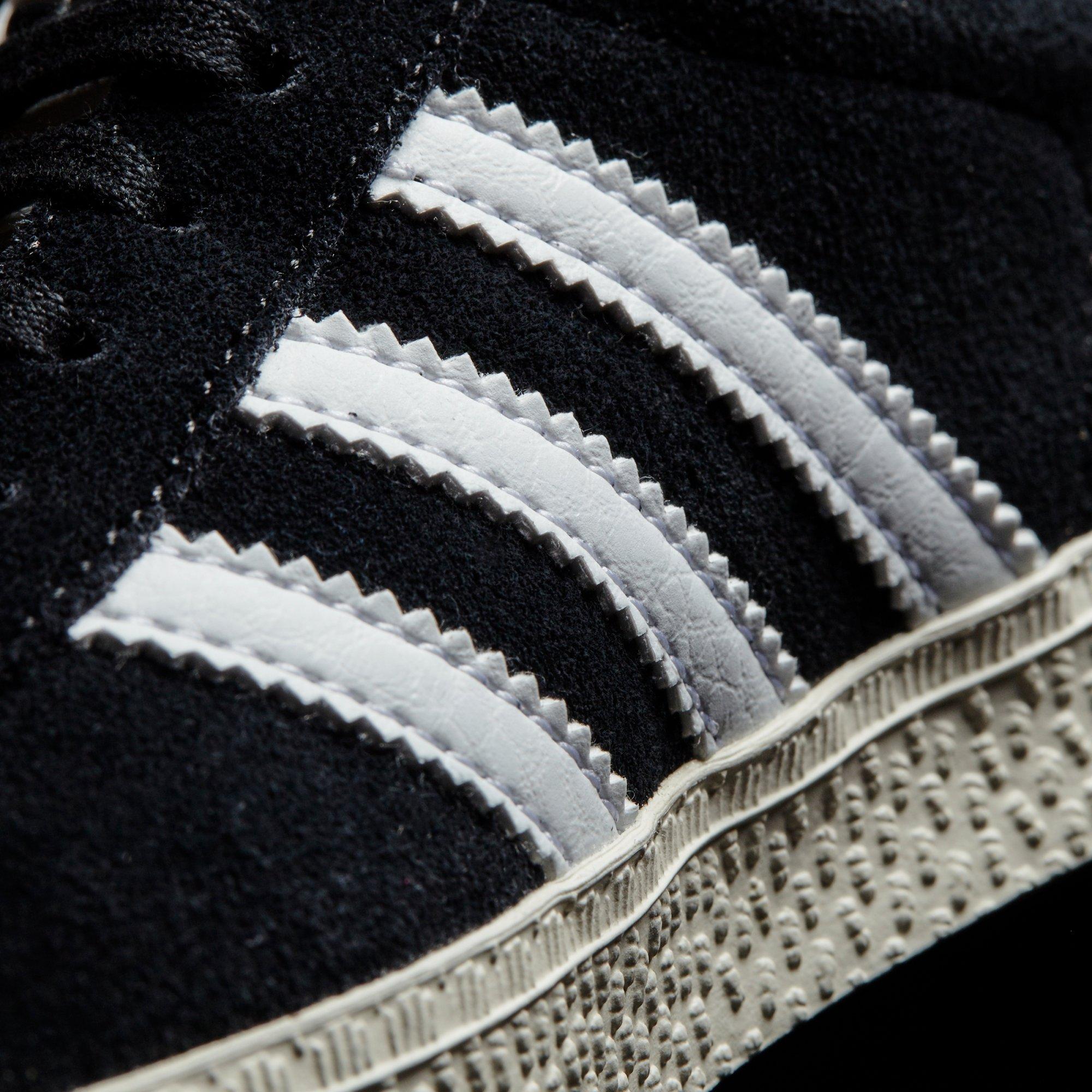 adidas Originals Gazelle "Core Black/Cloud White/Gold Metallic" Preschool Girls' Shoe - BLACK/WHITE/GOLD Thumbnail View 7