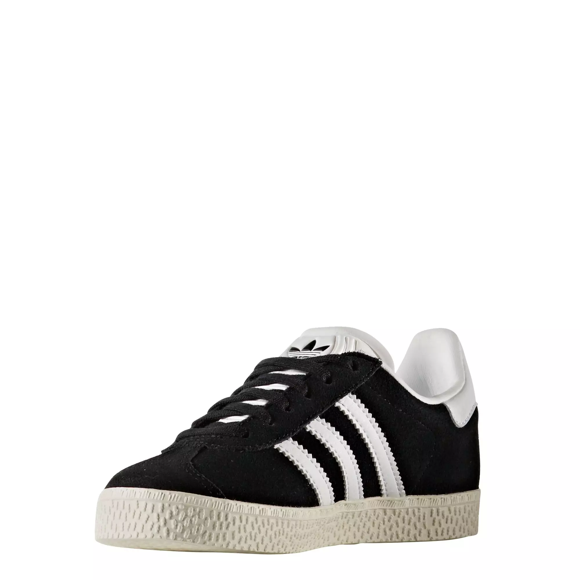 adidas Originals Gazelle "Core Black/Cloud White/Gold Metallic" Preschool Girls' Shoe - BLACK/WHITE/GOLD