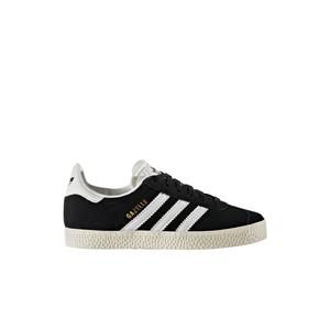adidas Originals Gazelle "Core Black/Cloud White/Gold Metallic" Preschool Girls' Shoe