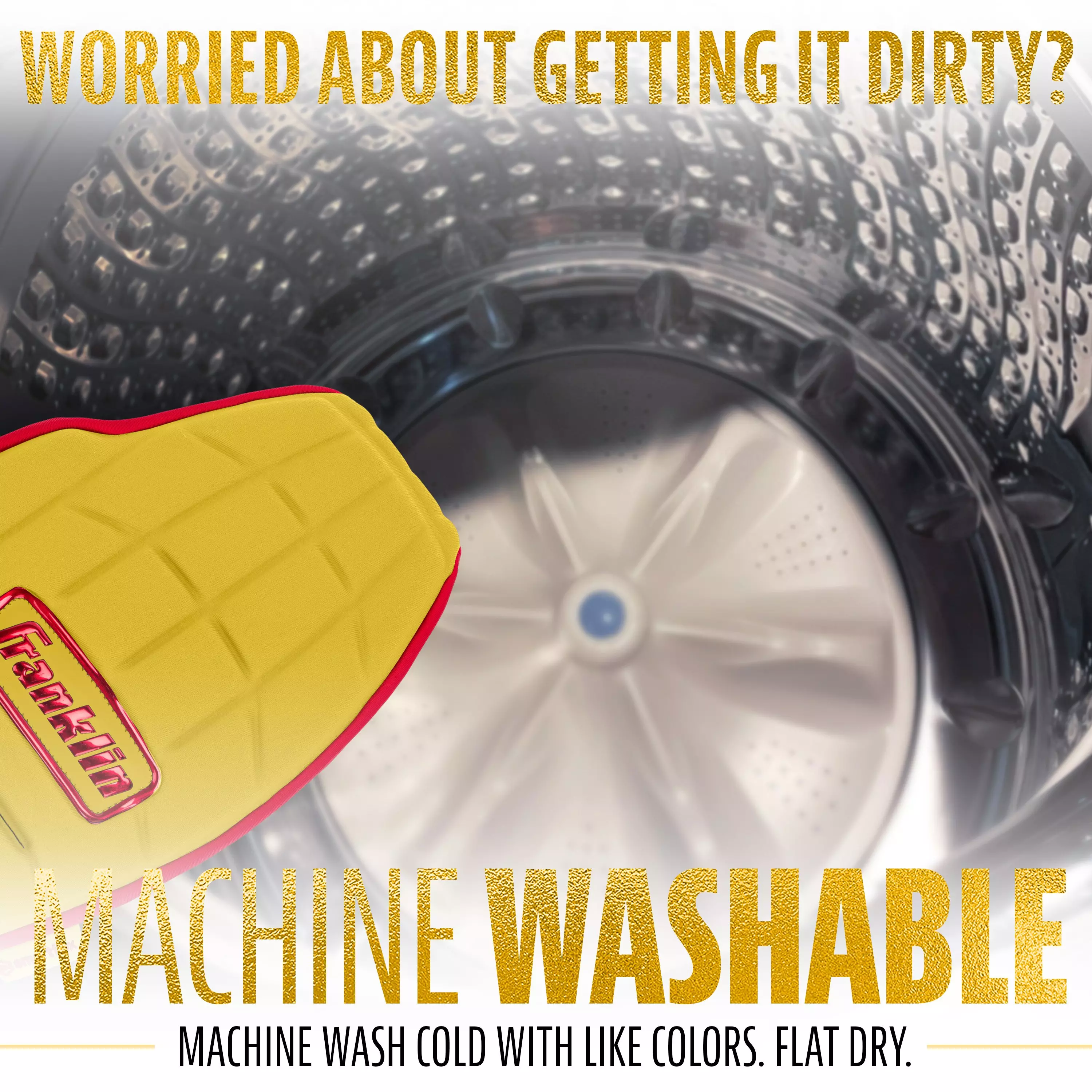 Franklin Sports MLB Adult CFX Slider PRT Protective Sliding Glove - Yellow/Red - YELLOW/RED