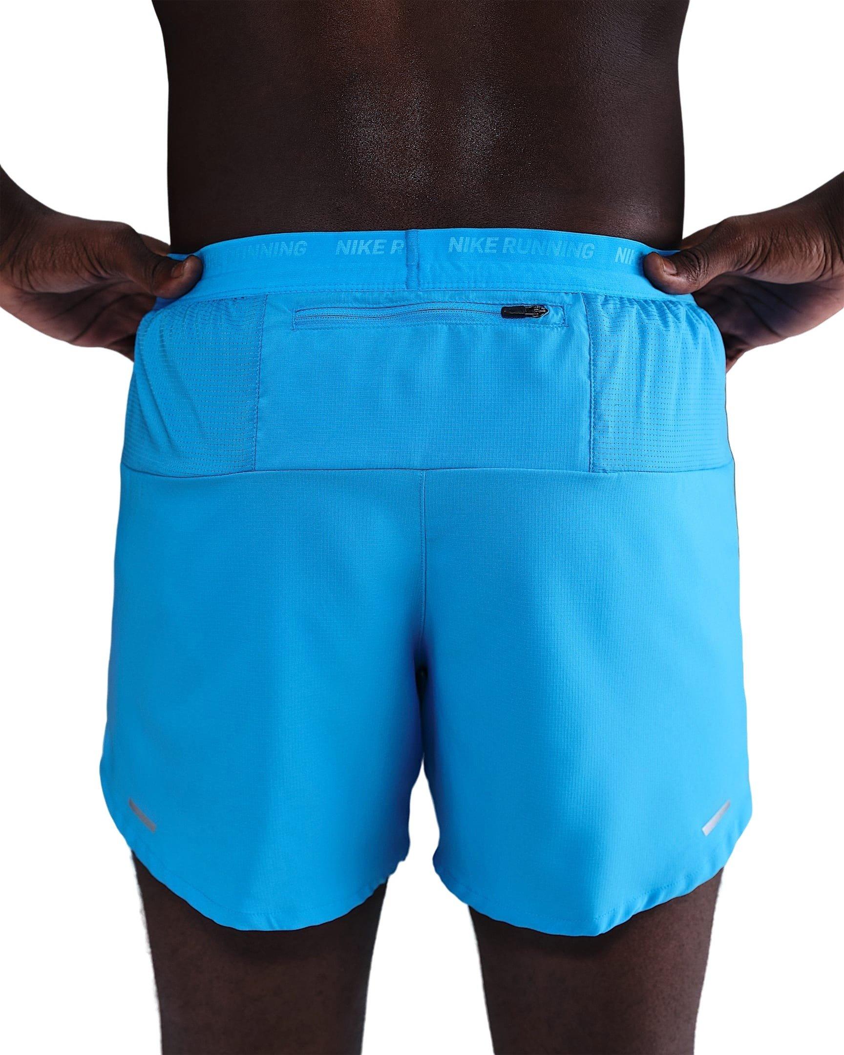 Nike Men's Stride Dri-FIT 5" Brief-Lined Running Shorts - BLUE Thumbnail View 2