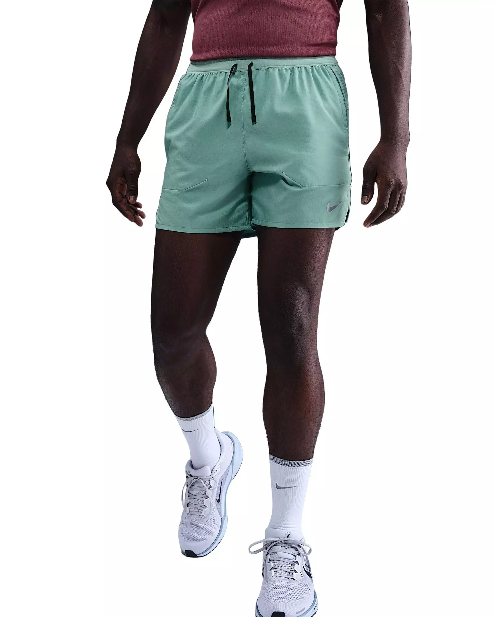 Nike Men's Stride Dri-FIT 5" Brief-Lined Running Shorts - Grey - GREEN