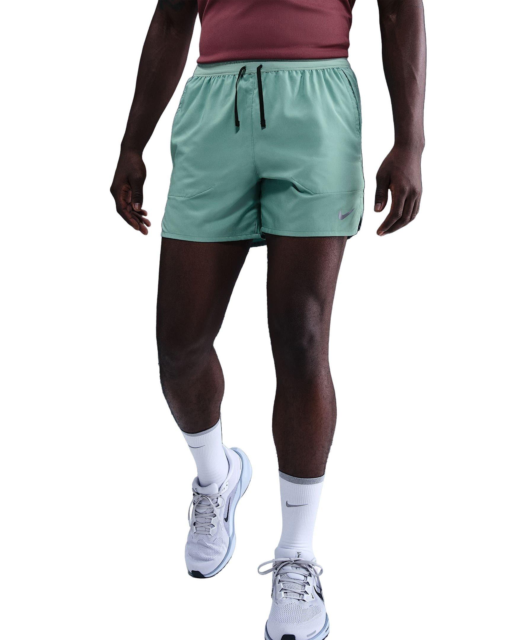 Nike Men's Stride Dri-FIT 5" Brief-Lined Running Shorts - GREEN Thumbnail View 1