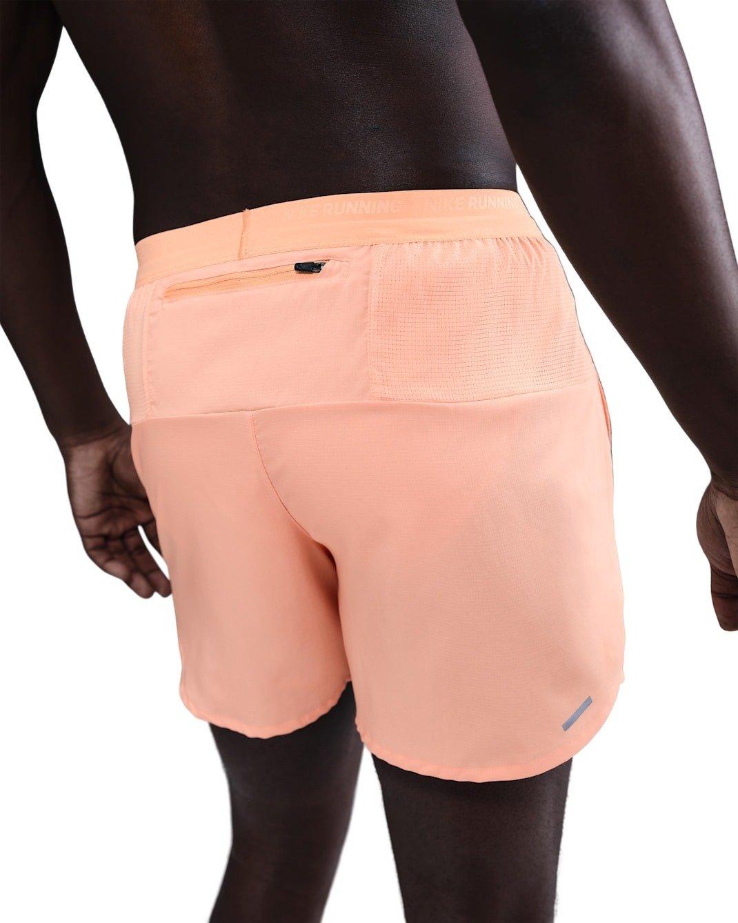 Nike Men's Stride Dri-FIT 5" Brief-Lined Running Shorts - Grey - ORANGE Thumbnail View 2