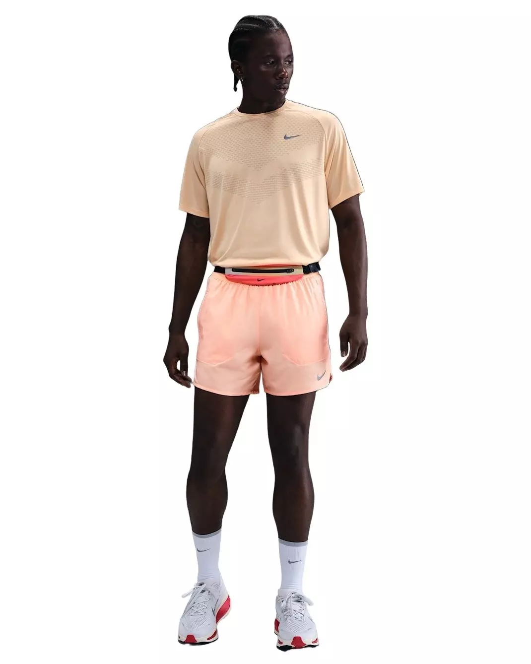 Nike Men's Stride Dri-FIT 5" Brief-Lined Running Shorts - Grey - ORANGE