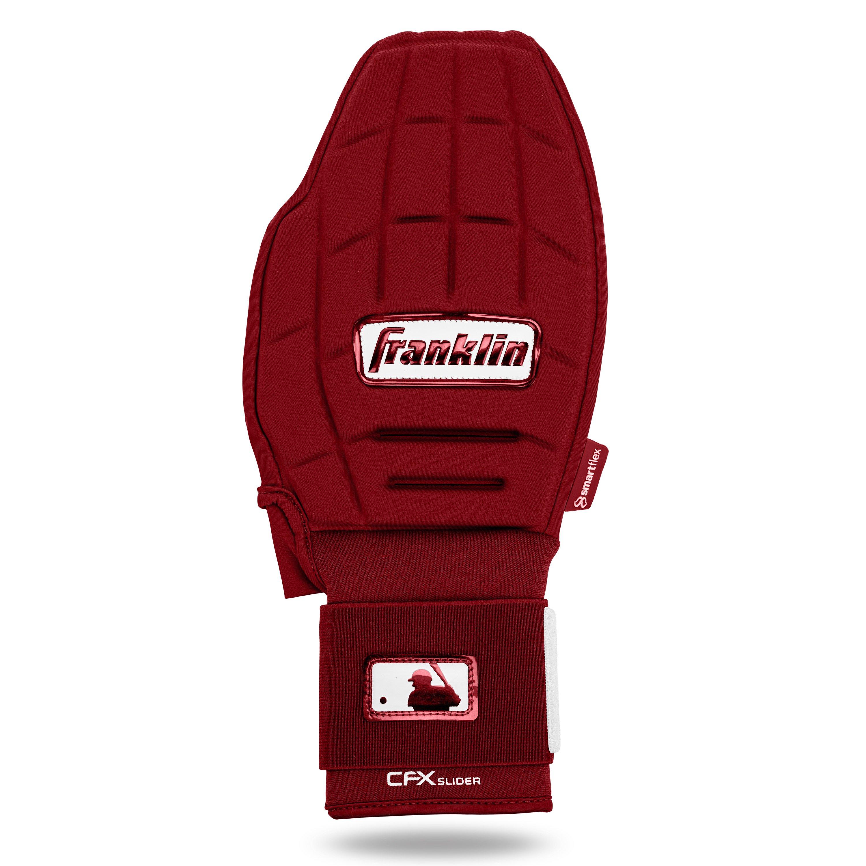 Franklin Sports MLB Adult CFX Slider PRT Protective Sliding Glove - Burgundy - BURGUNDY Thumbnail View 1