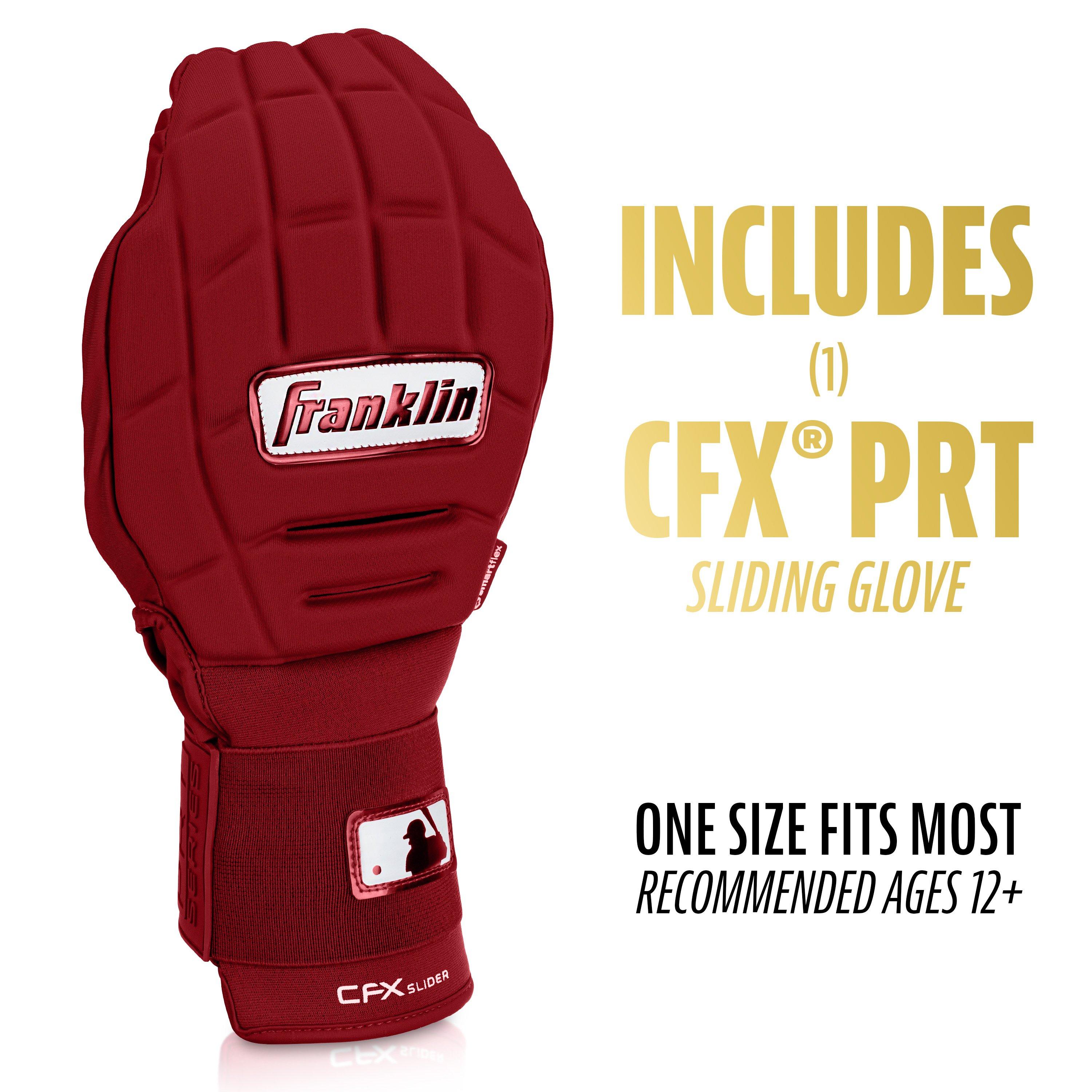 Franklin Sports MLB Adult CFX Slider PRT Protective Sliding Glove - Burgundy - BURGUNDY Thumbnail View 2