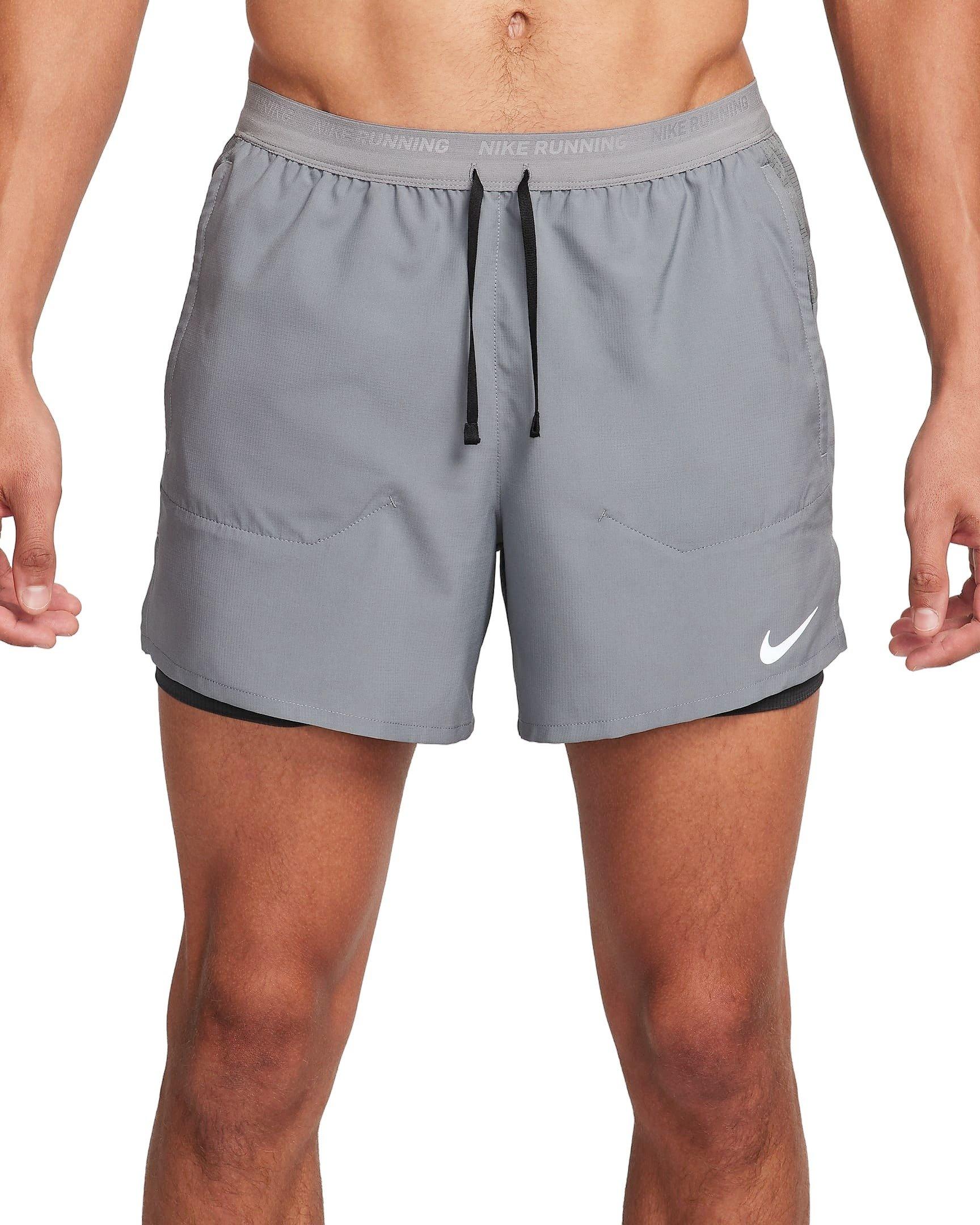 Nike Men's Stride Dri-FIT 5" 2-in-1 Running Shorts - GREY Thumbnail View 1