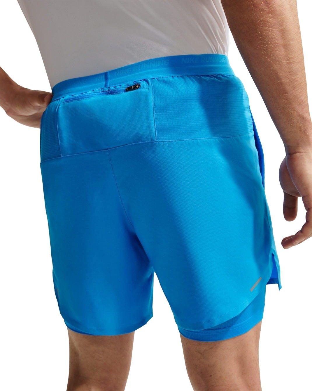 Nike Men's Stride Dri-FIT 5" 2-in-1 Running Shorts - Grey - BLUE Thumbnail View 2