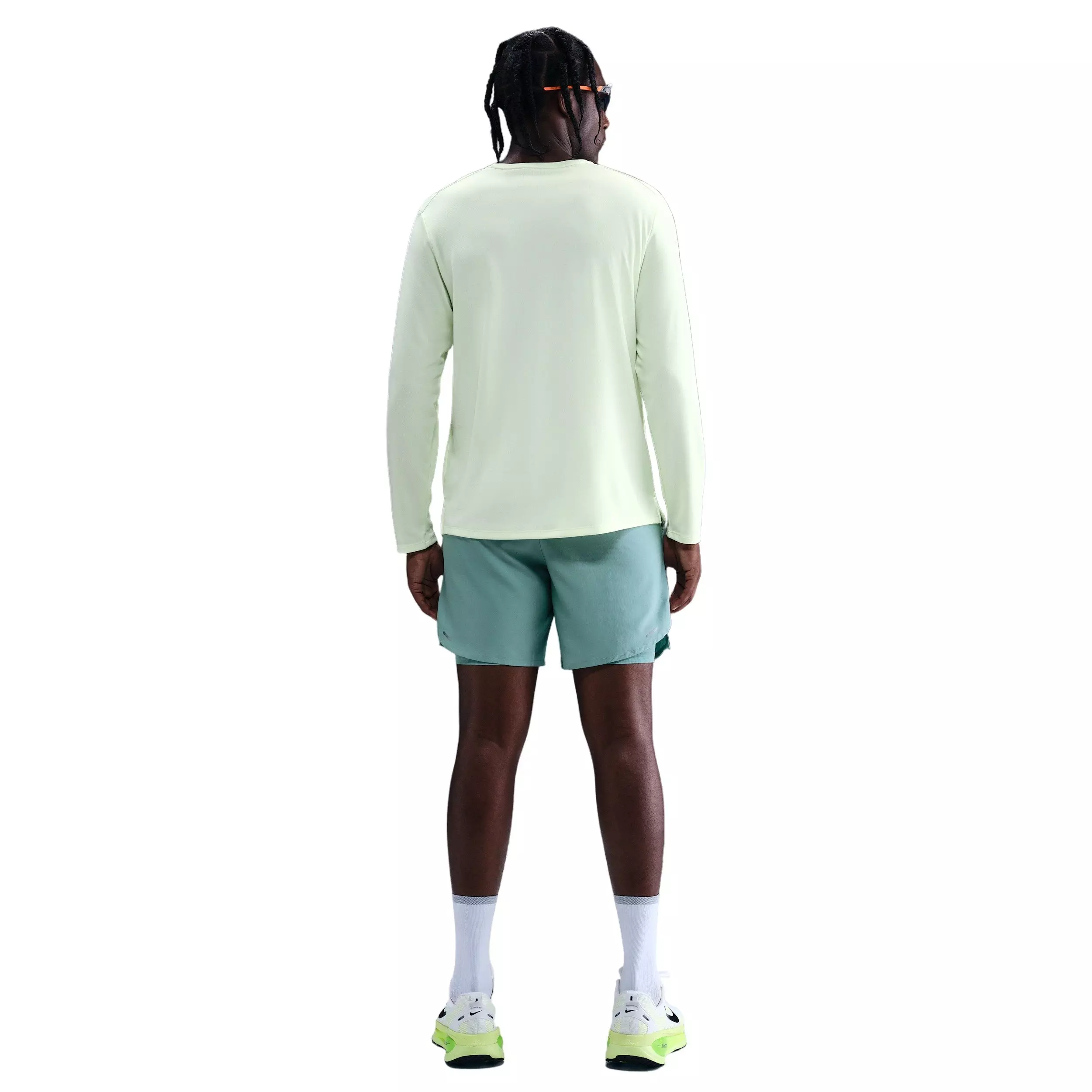 Nike Men's Stride Dri-FIT 5" 2-in-1 Running Shorts - Grey - GREEN