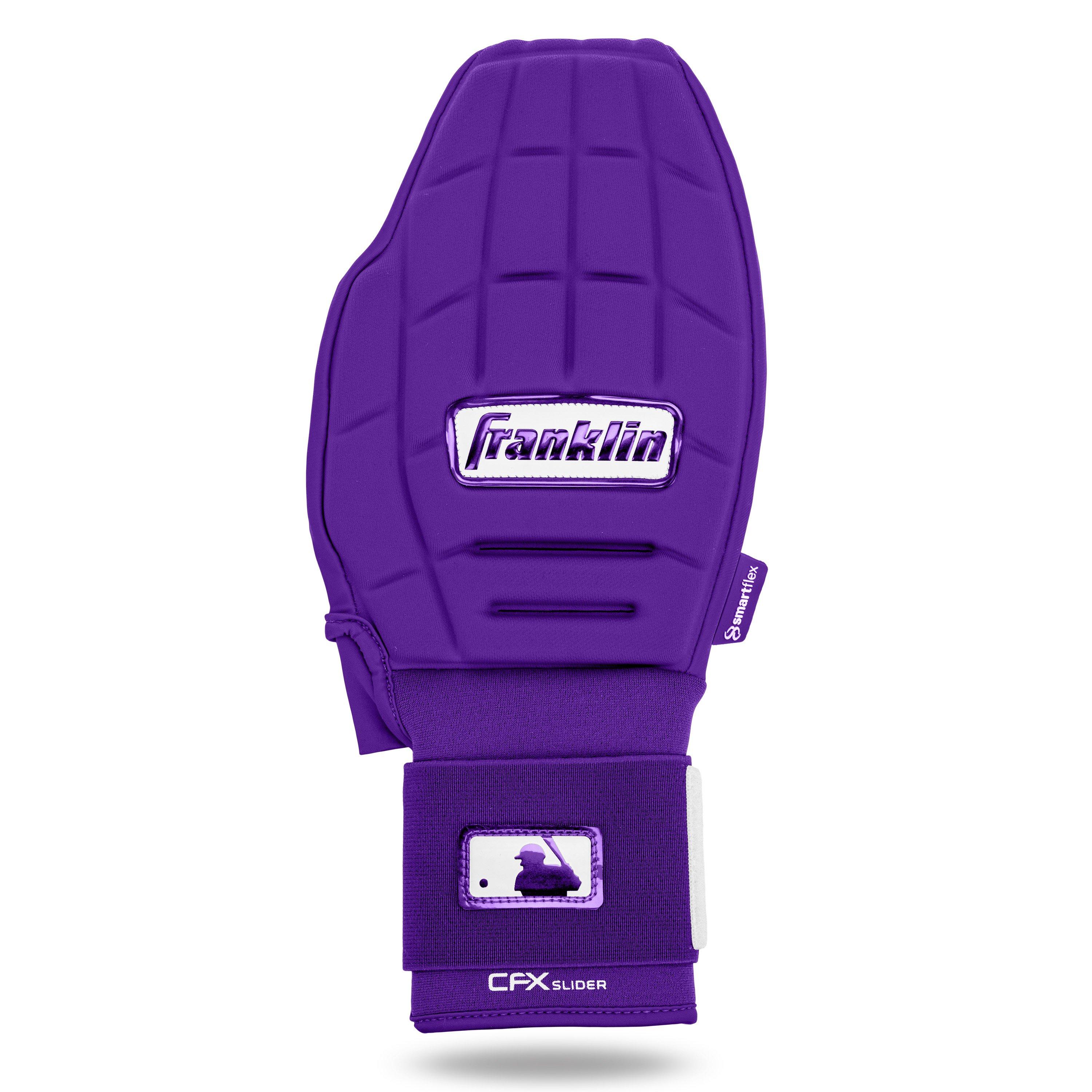 Franklin Sports MLB Adult CFX Slider PRT Protective Sliding Glove - Purple - PURPLE Thumbnail View 1