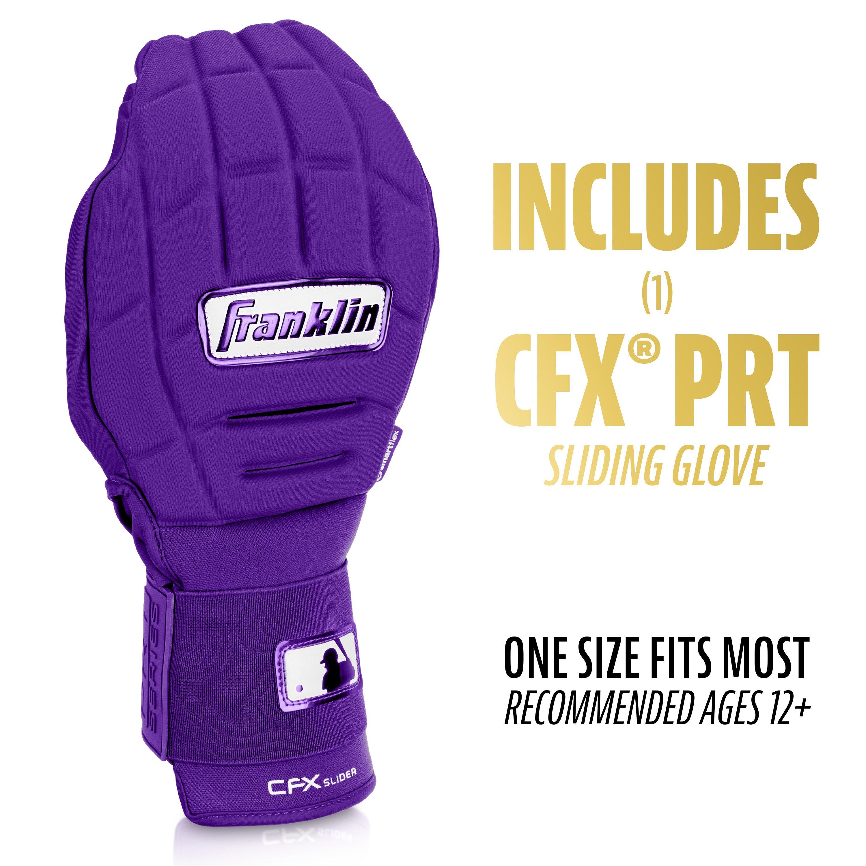 Franklin Sports MLB Adult CFX Slider PRT Protective Sliding Glove - Purple - PURPLE Thumbnail View 2