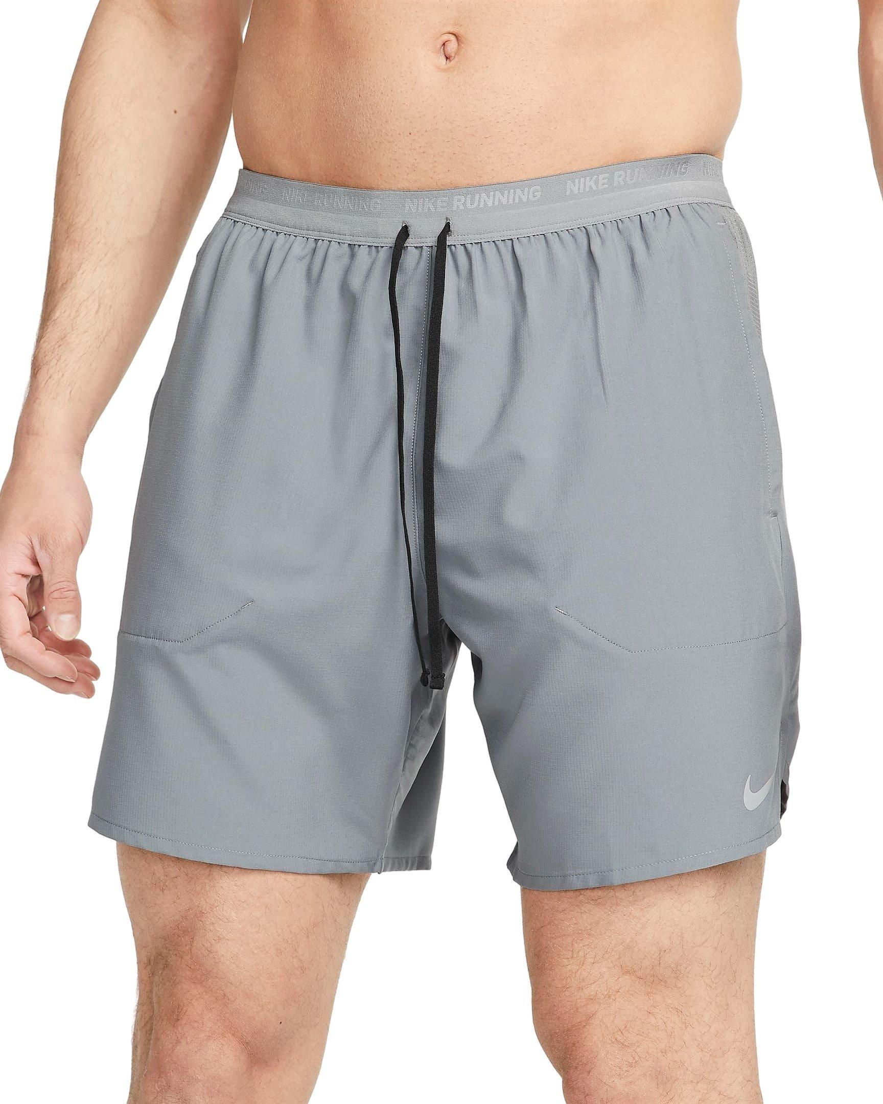 Nike Men's Stride Dri-FIT 7" brief-Lined Running Shorts - GREY Thumbnail View 1
