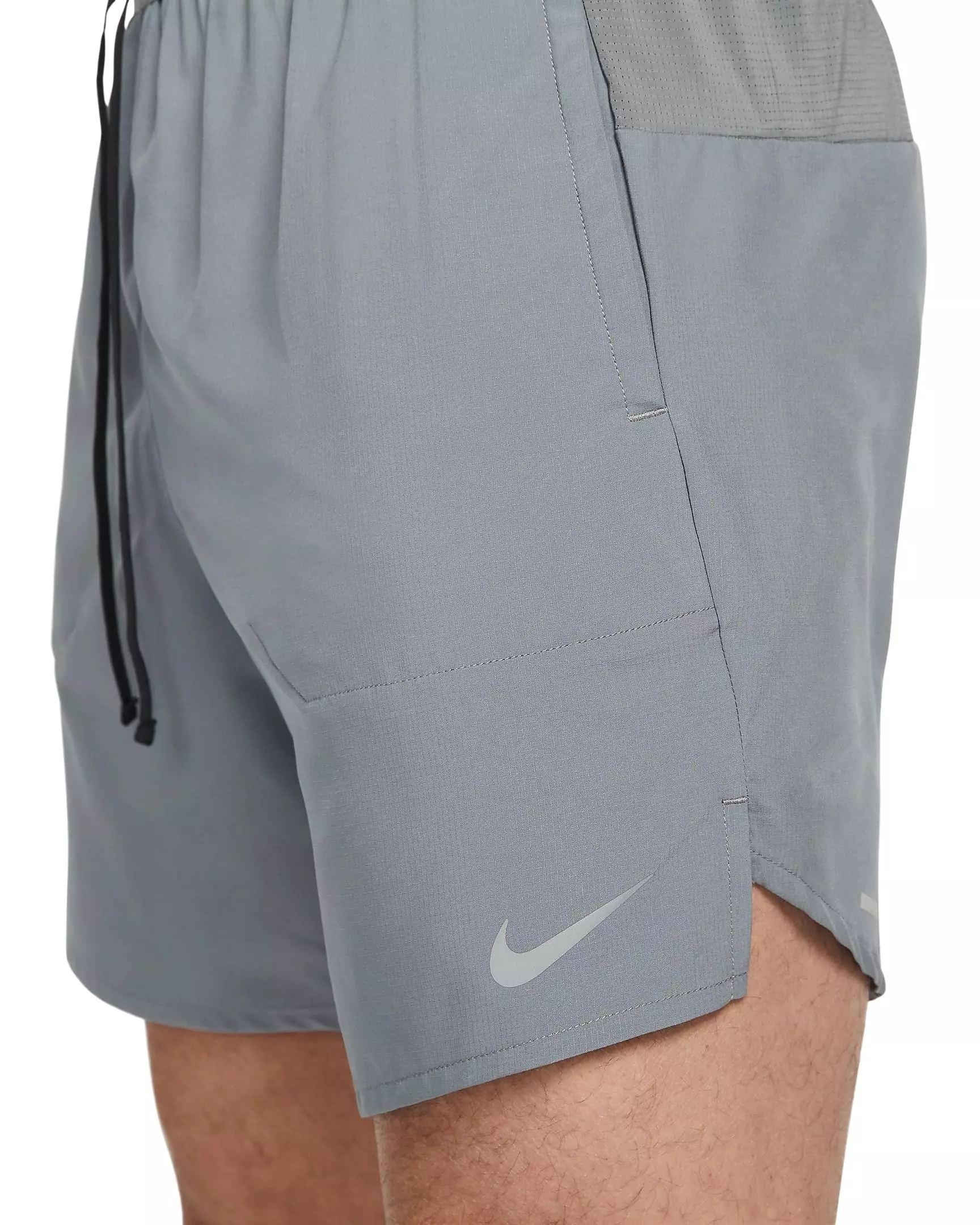Nike Men's Stride Dri-FIT 7" brief-Lined Running Shorts - GREY